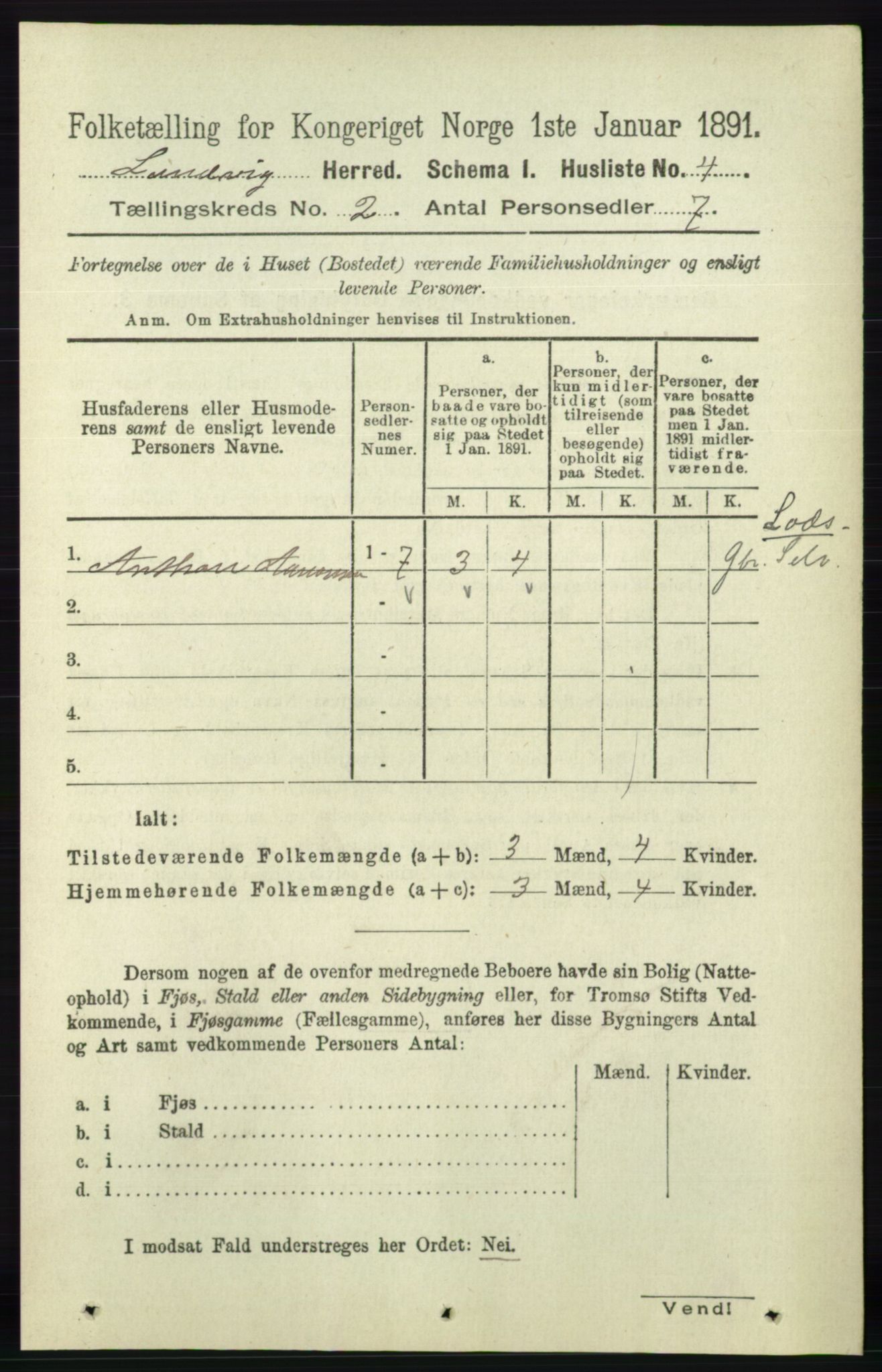 RA, Folketelling 1891 for 0924 Landvik herred, 1891, s. 246