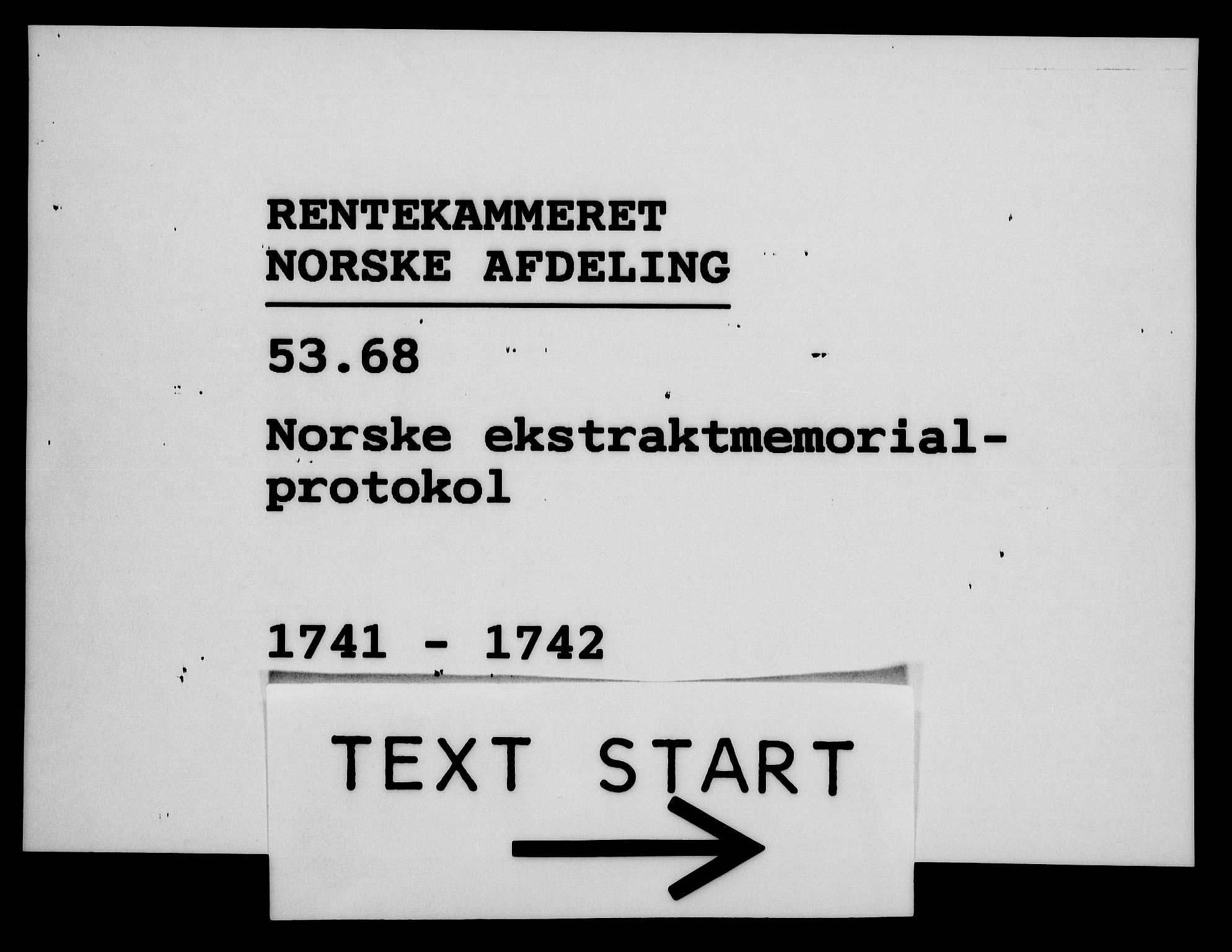 Rentekammeret, Kammerkanselliet, RA/EA-3111/G/Gh/Gha/L0023: Norsk ekstraktmemorialprotokoll (merket RK 53.68), 1741-1742