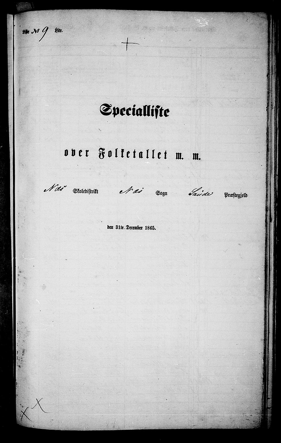 RA, Folketelling 1865 for 0822P Sauherad prestegjeld, 1865, s. 121
