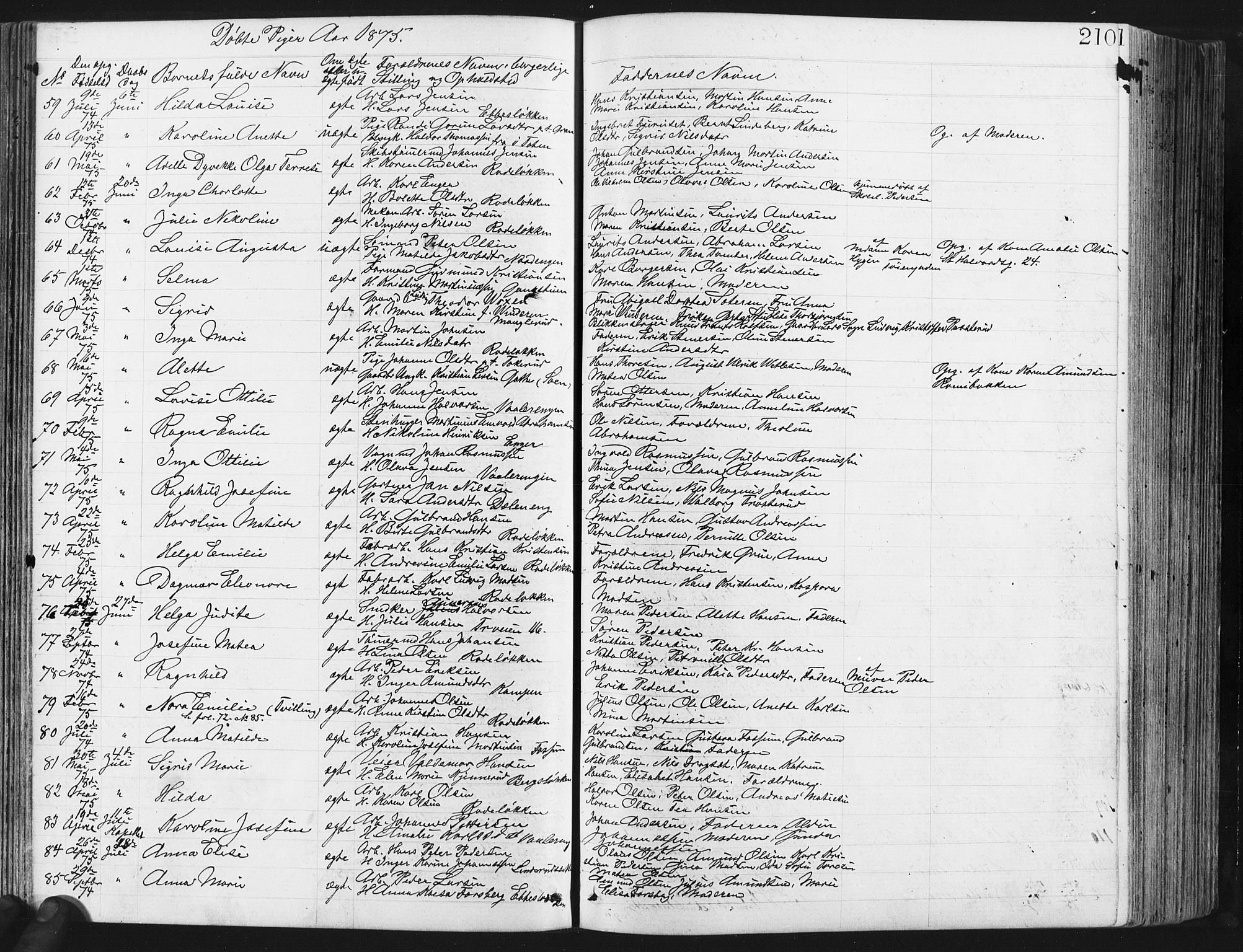 Østre Aker prestekontor Kirkebøker, AV/SAO-A-10840/G/Ga/L0003: Klokkerbok nr. I 3, 1868-1913, s. 210