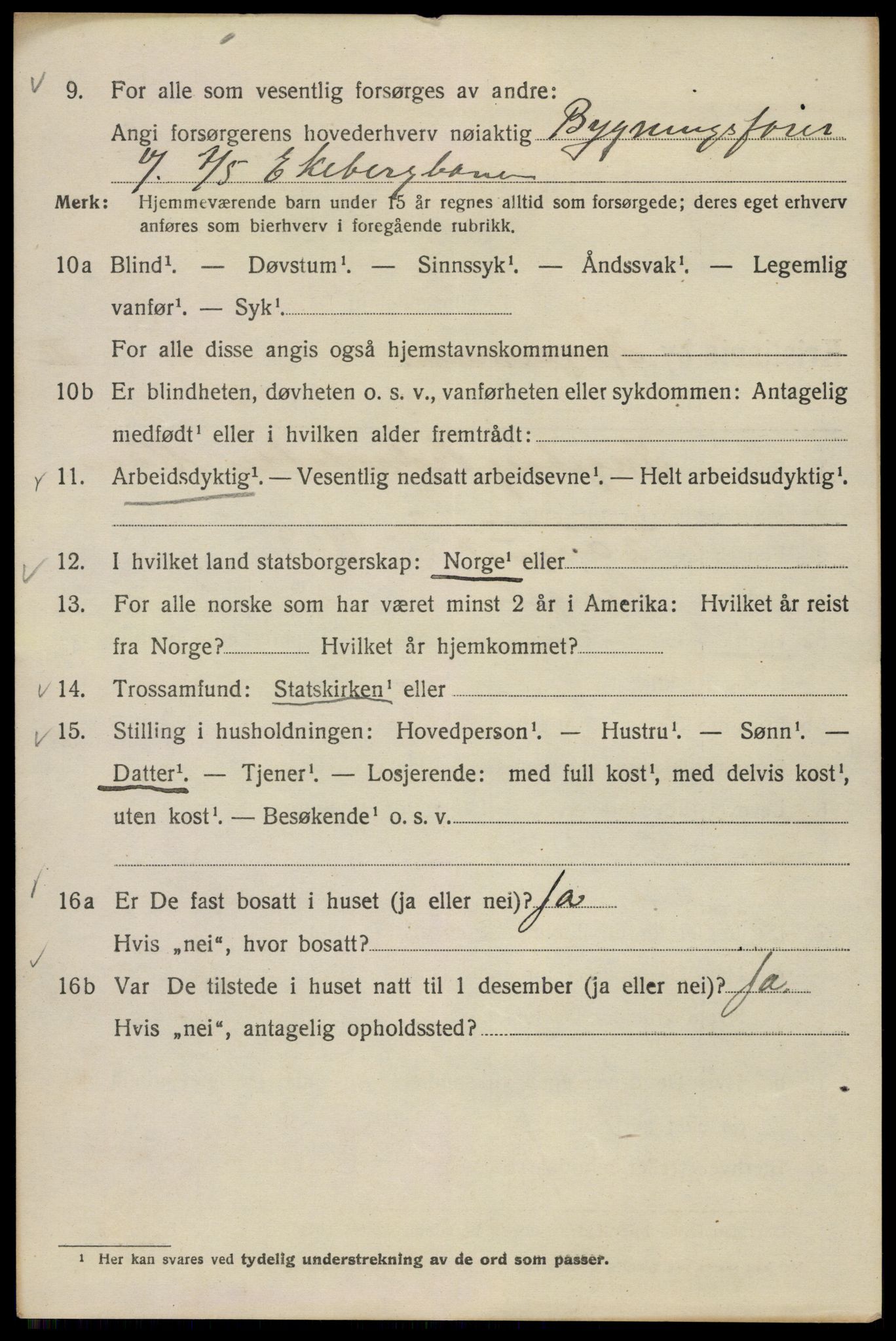 SAO, Folketelling 1920 for 0301 Kristiania kjøpstad, 1920, s. 278618