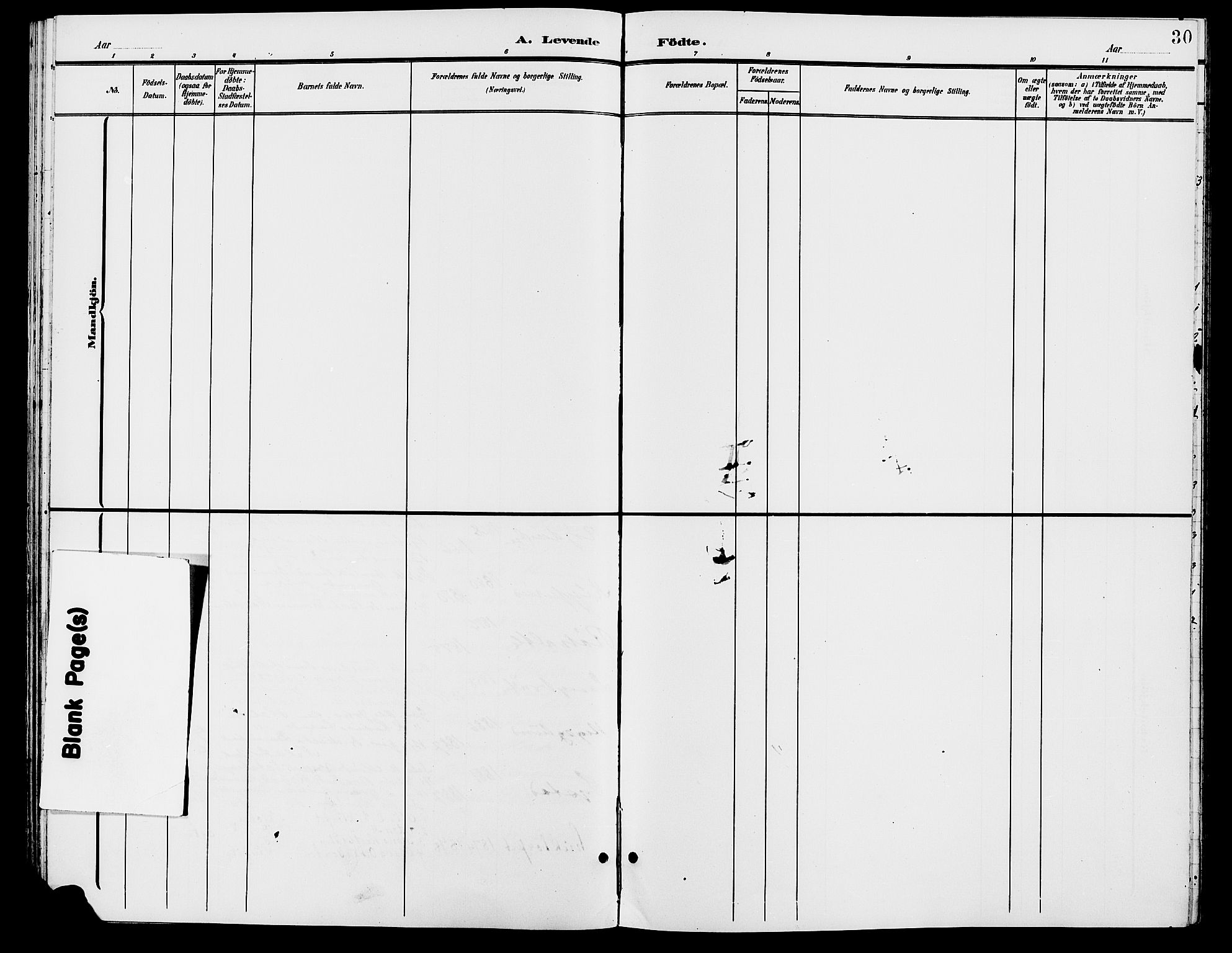 Grue prestekontor, SAH/PREST-036/H/Ha/Hab/L0006: Klokkerbok nr. 6, 1902-1910, s. 30