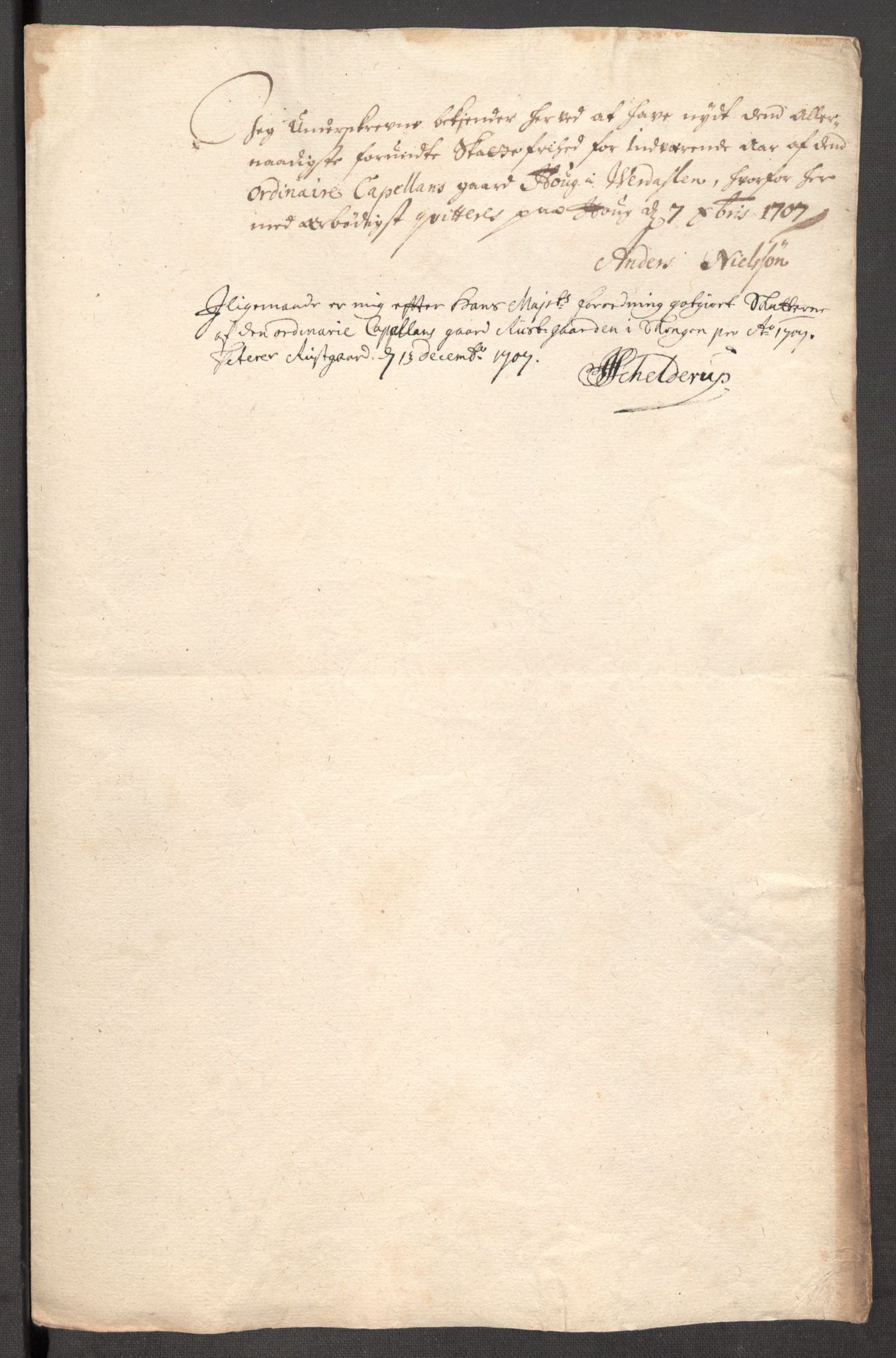 Rentekammeret inntil 1814, Reviderte regnskaper, Fogderegnskap, RA/EA-4092/R62/L4197: Fogderegnskap Stjørdal og Verdal, 1707, s. 201