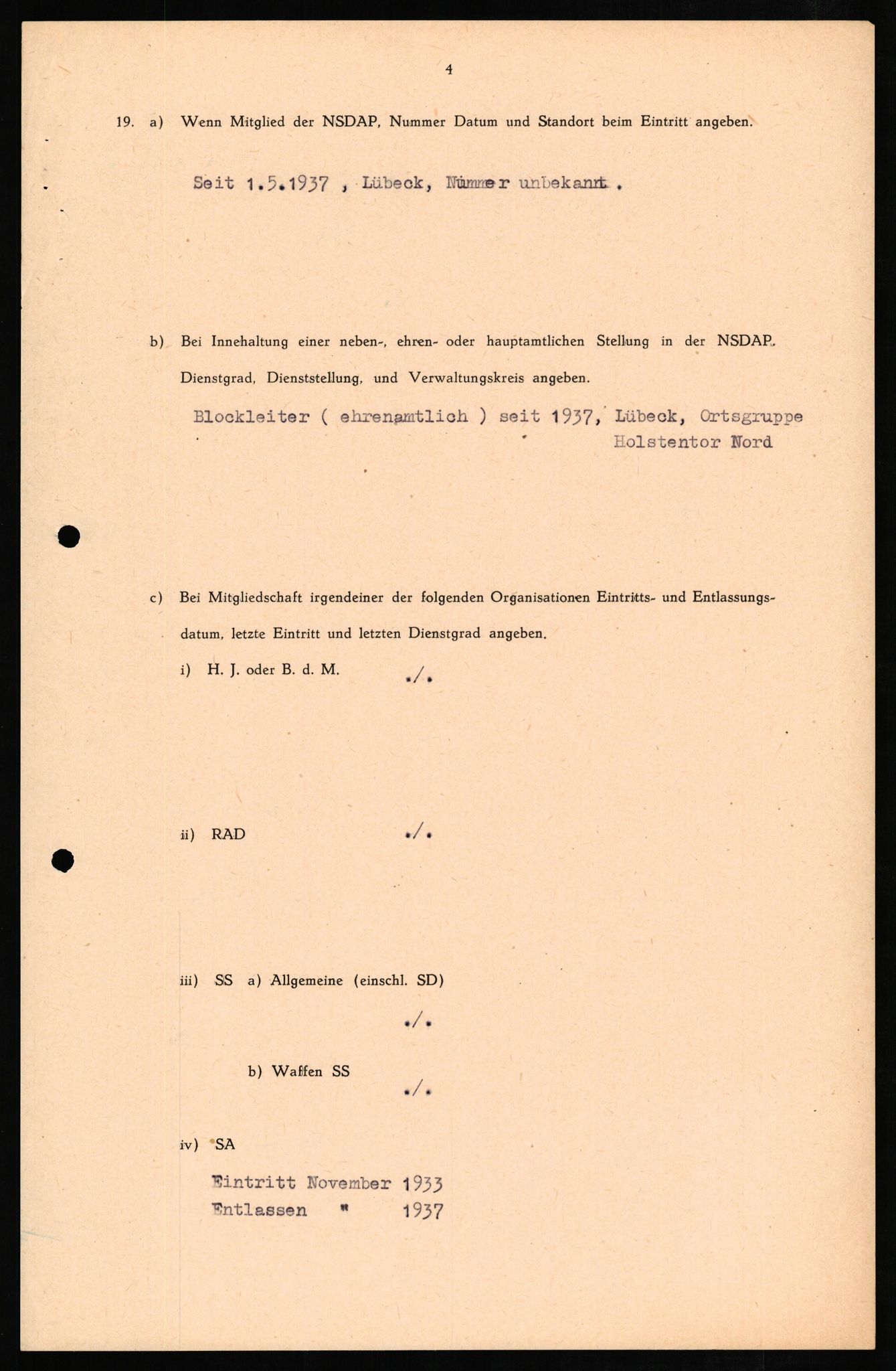 Forsvaret, Forsvarets overkommando II, AV/RA-RAFA-3915/D/Db/L0010: CI Questionaires. Tyske okkupasjonsstyrker i Norge. Tyskere., 1945-1946, s. 208