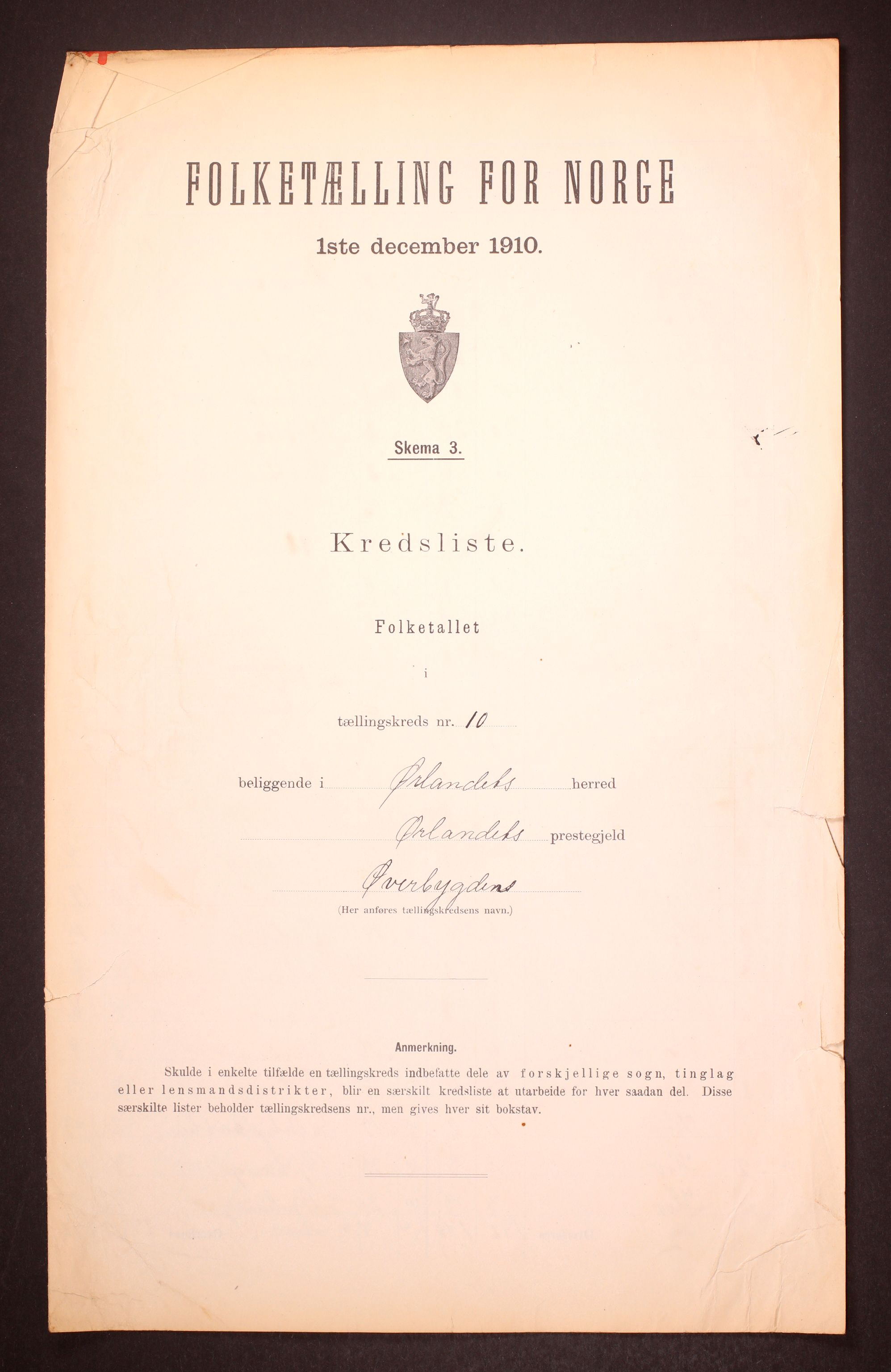 RA, Folketelling 1910 for 1621 Ørland herred, 1910, s. 31