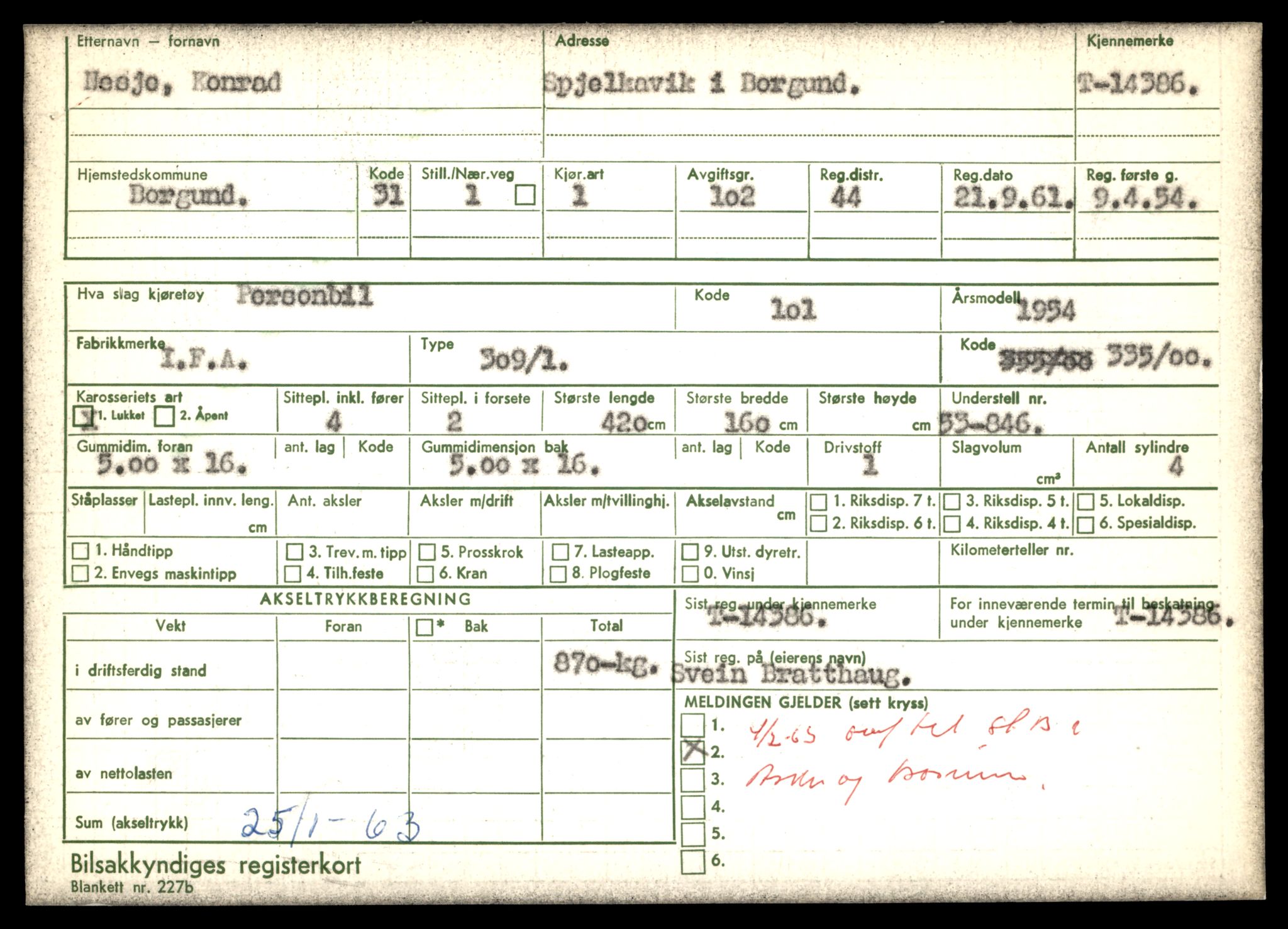 Møre og Romsdal vegkontor - Ålesund trafikkstasjon, AV/SAT-A-4099/F/Fe/L0045: Registreringskort for kjøretøy T 14320 - T 14444, 1927-1998, s. 1691