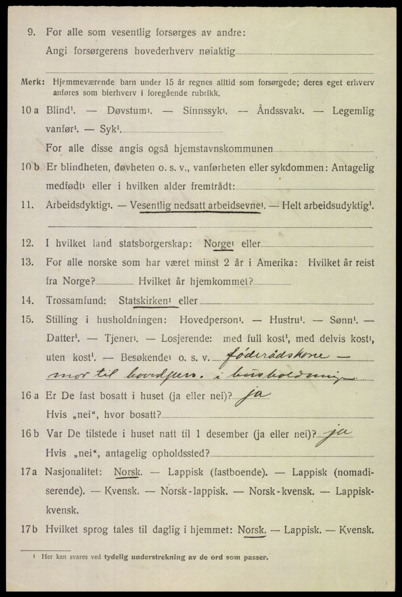 SAT, Folketelling 1920 for 1852 Tjeldsund herred, 1920, s. 3613