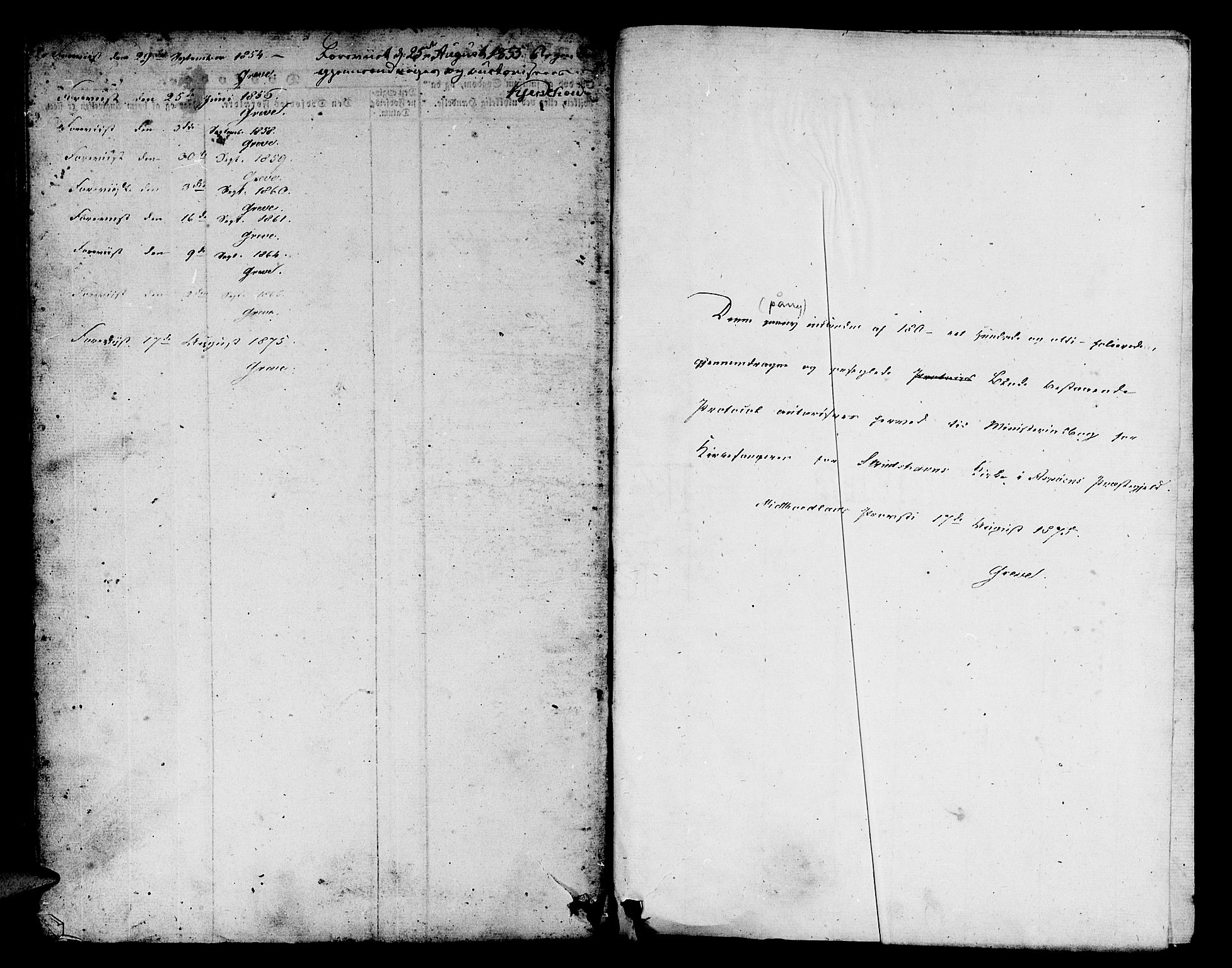 Askøy Sokneprestembete, AV/SAB-A-74101/H/Ha/Hab/Haba/L0004: Klokkerbok nr. A 4, 1852-1864