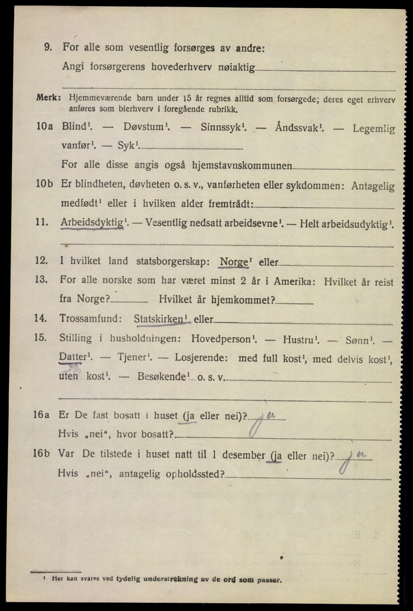 SAKO, Folketelling 1920 for 0821 Bø herred, 1920, s. 5283