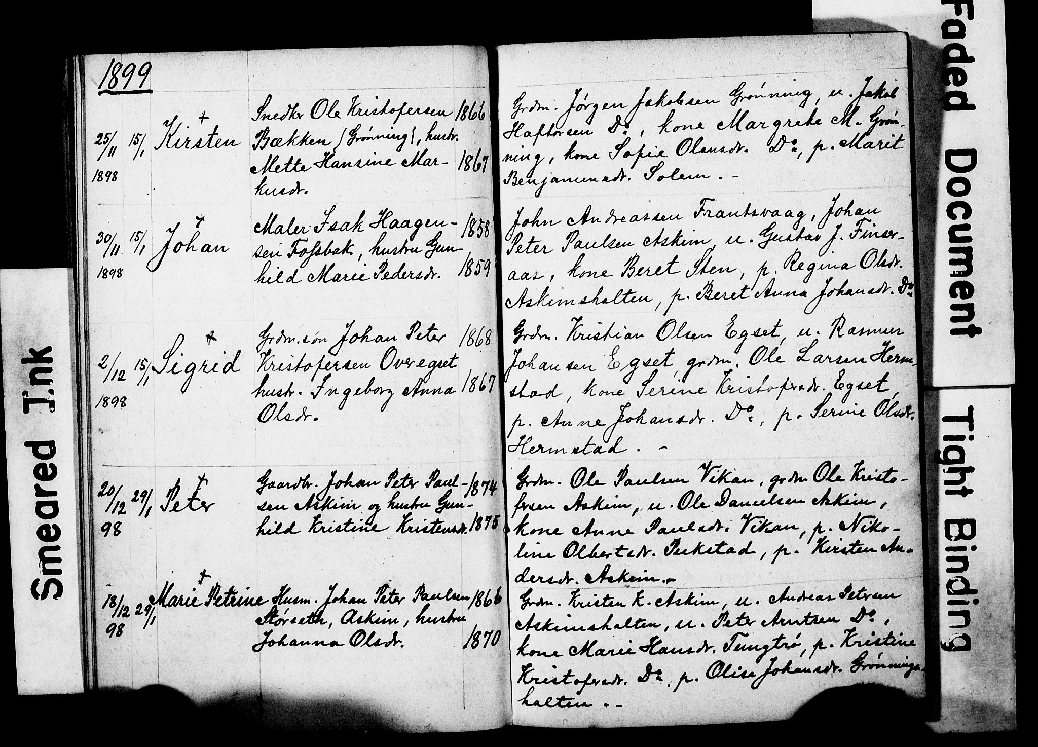 Ministerialprotokoller, klokkerbøker og fødselsregistre - Sør-Trøndelag, AV/SAT-A-1456/646/L0630: Klokkerbok nr. 646C03, 1895-1905