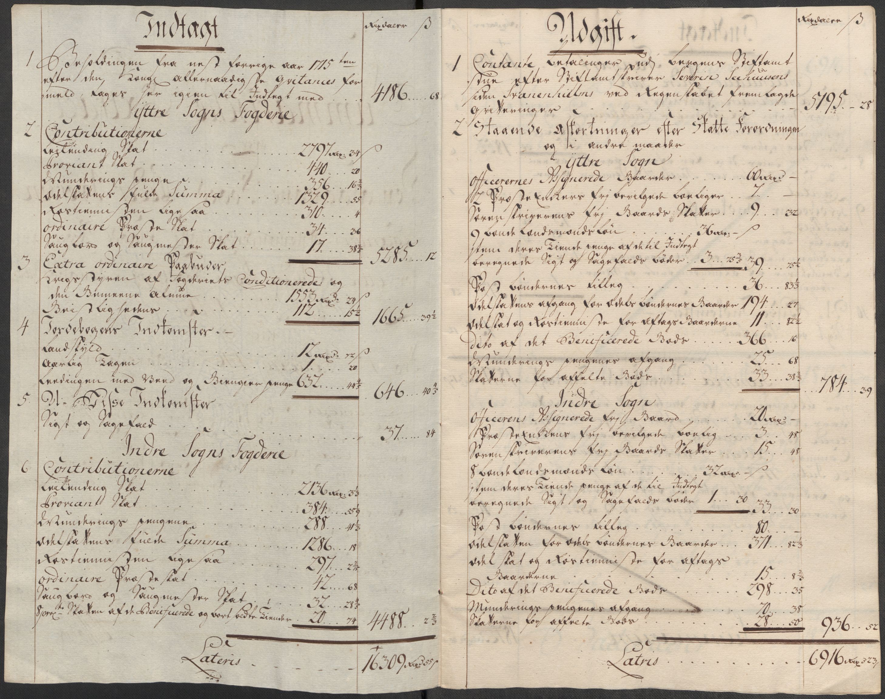 Rentekammeret inntil 1814, Reviderte regnskaper, Fogderegnskap, AV/RA-EA-4092/R52/L3320: Fogderegnskap Sogn, 1715-1716, s. 374