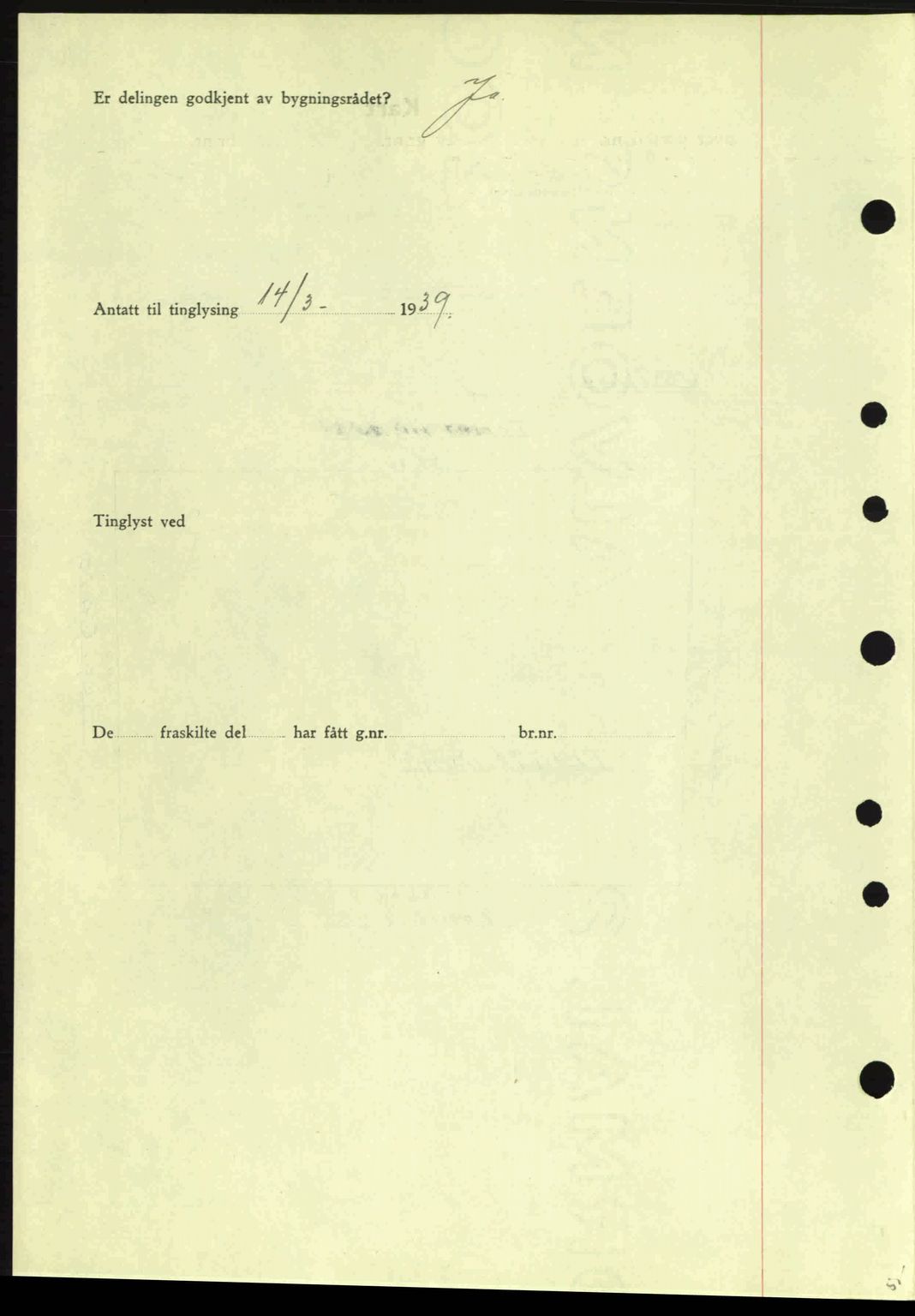Moss sorenskriveri, SAO/A-10168: Pantebok nr. A5, 1938-1939, Dagboknr: 577/1939