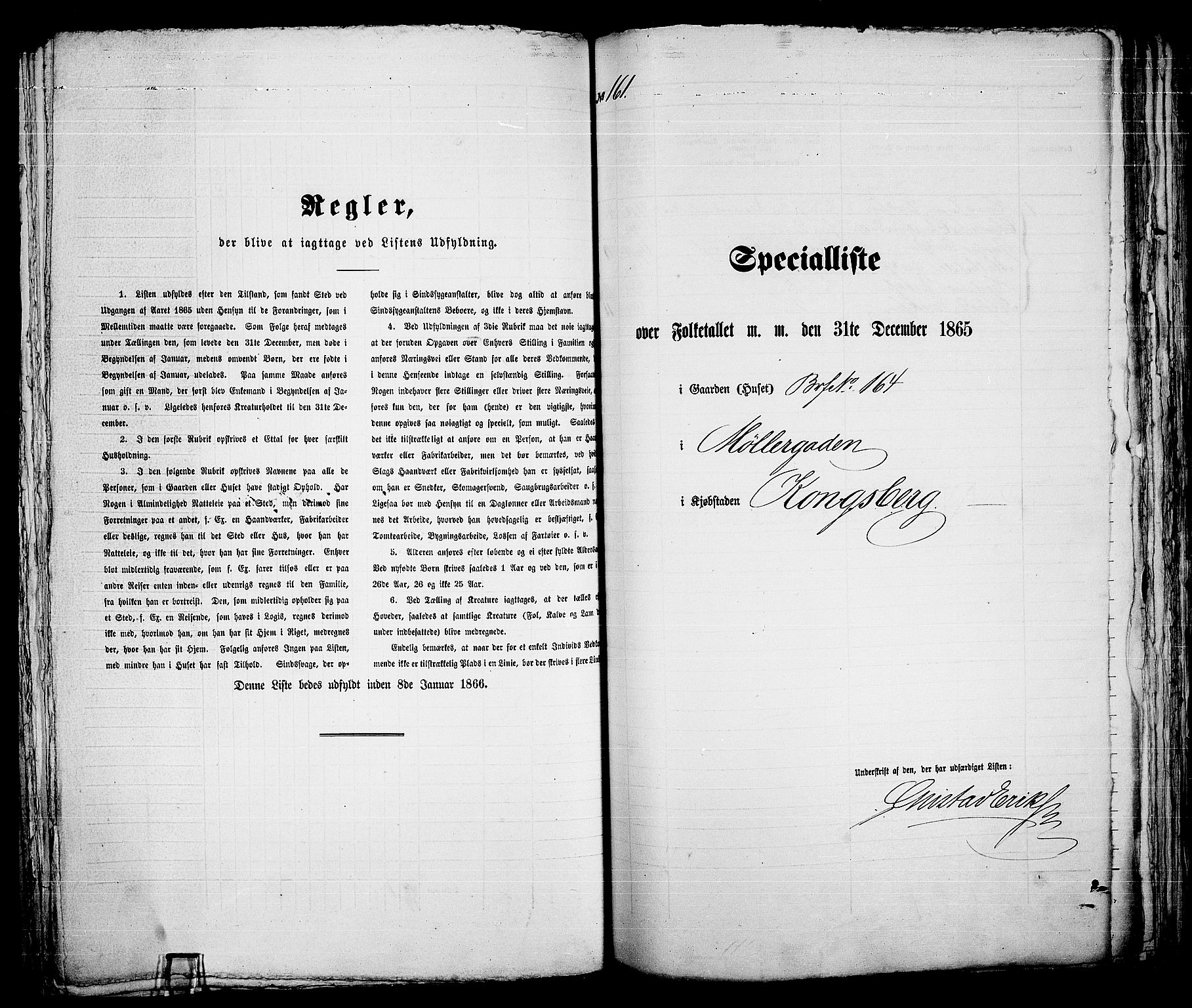 RA, Folketelling 1865 for 0604B Kongsberg prestegjeld, Kongsberg kjøpstad, 1865, s. 334