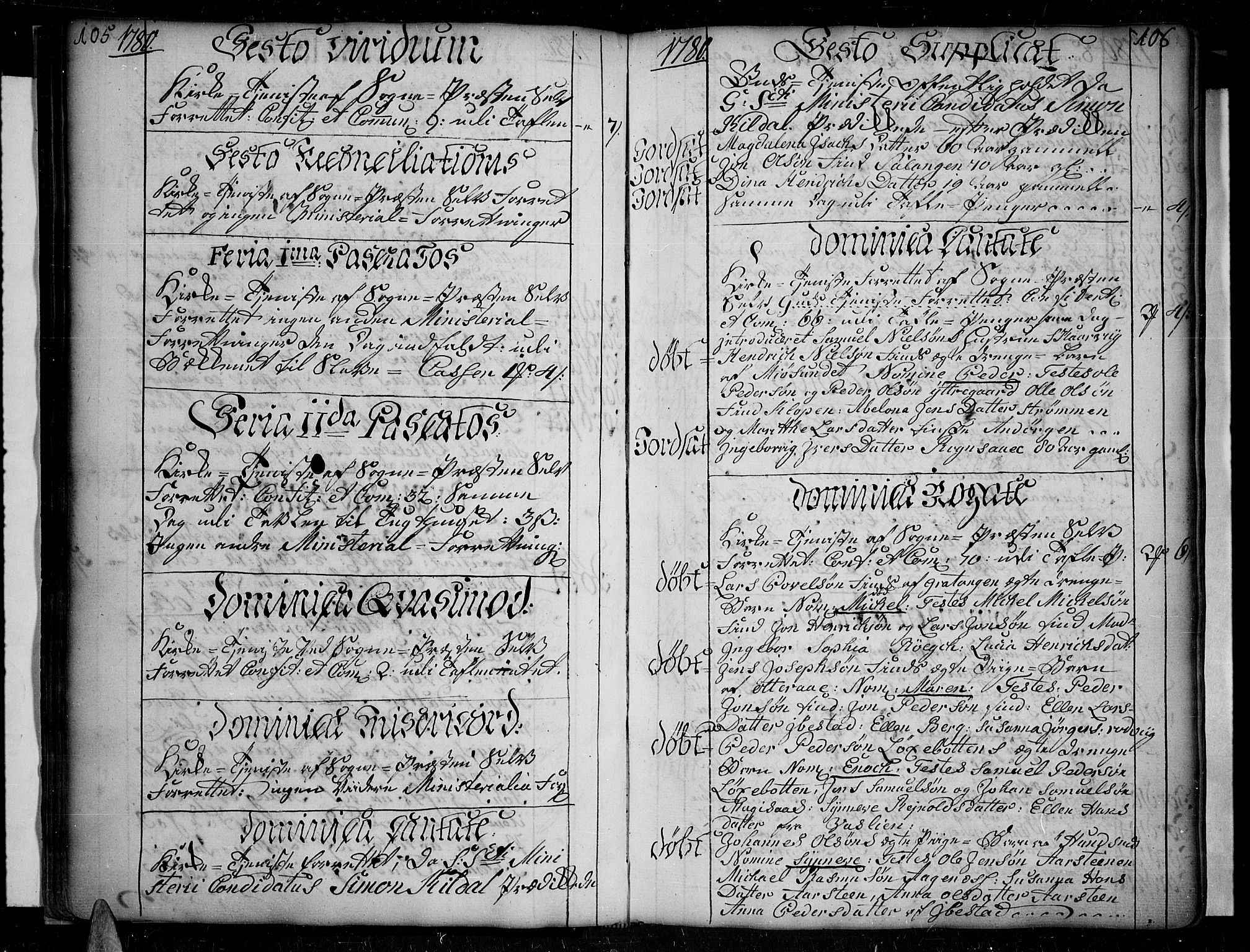 Ibestad sokneprestembete, AV/SATØ-S-0077/H/Ha/Haa/L0003kirke: Ministerialbok nr. 3, 1776-1801, s. 105-106
