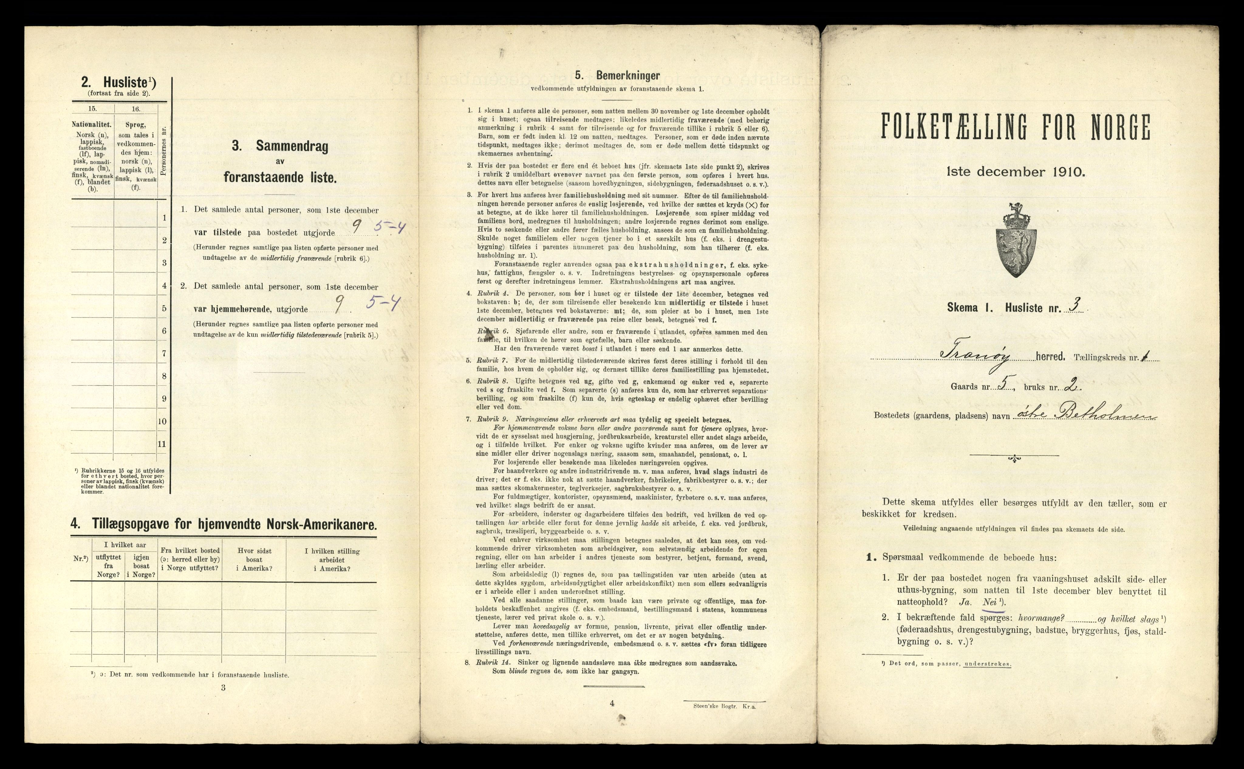 RA, Folketelling 1910 for 1927 Tranøy herred, 1910, s. 23