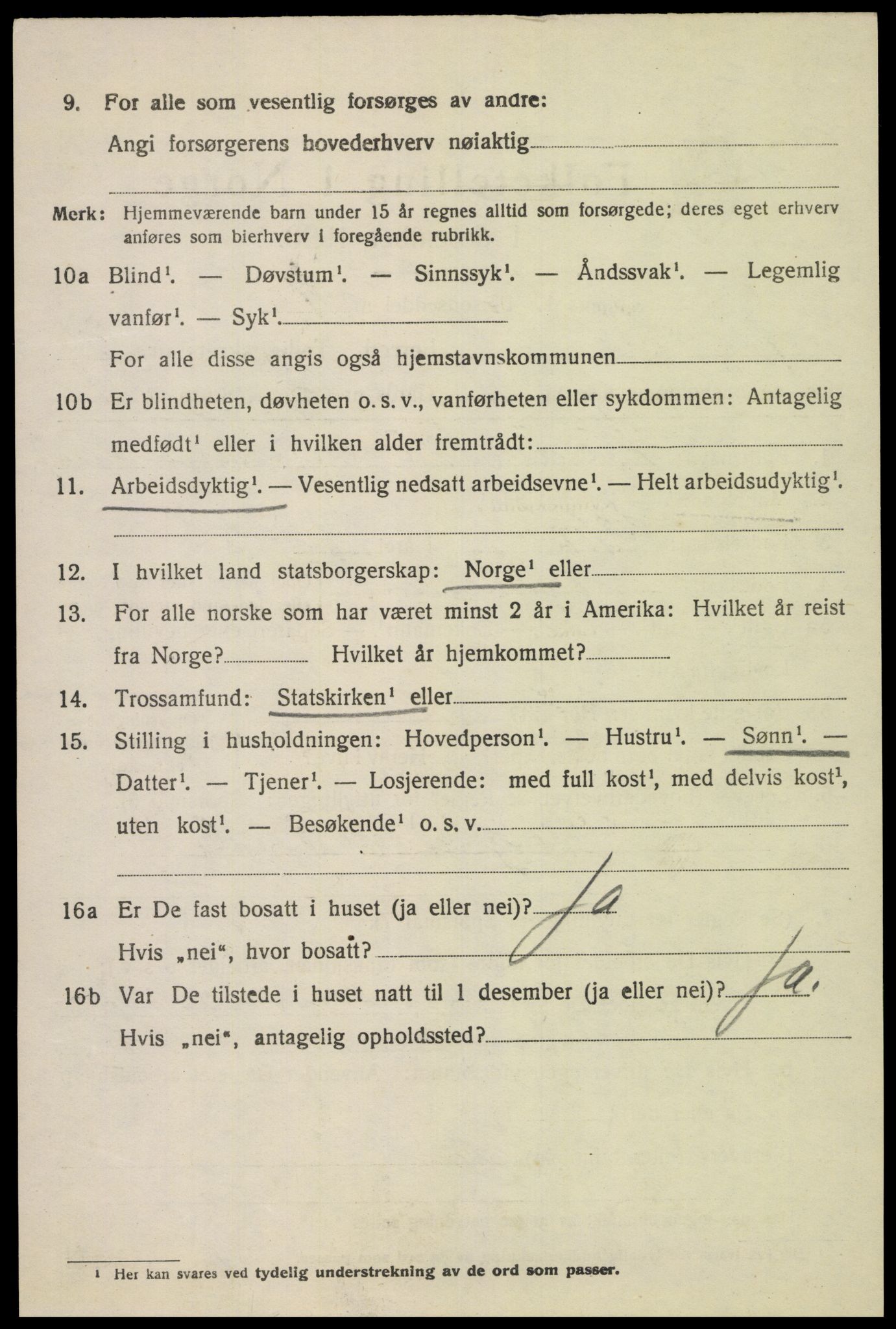 SAK, Folketelling 1920 for 1036 Fjotland herred, 1920, s. 969