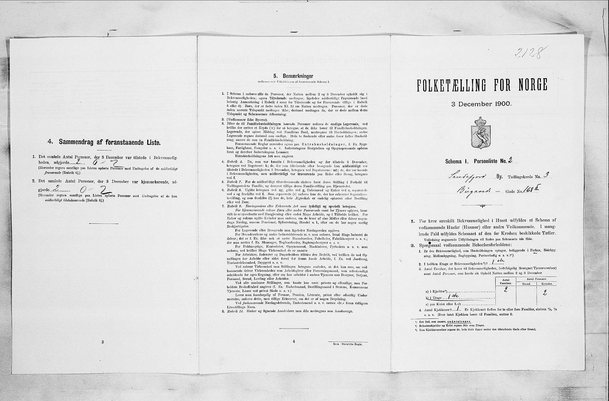 RA, Folketelling 1900 for 0706 Sandefjord kjøpstad, 1900, s. 703