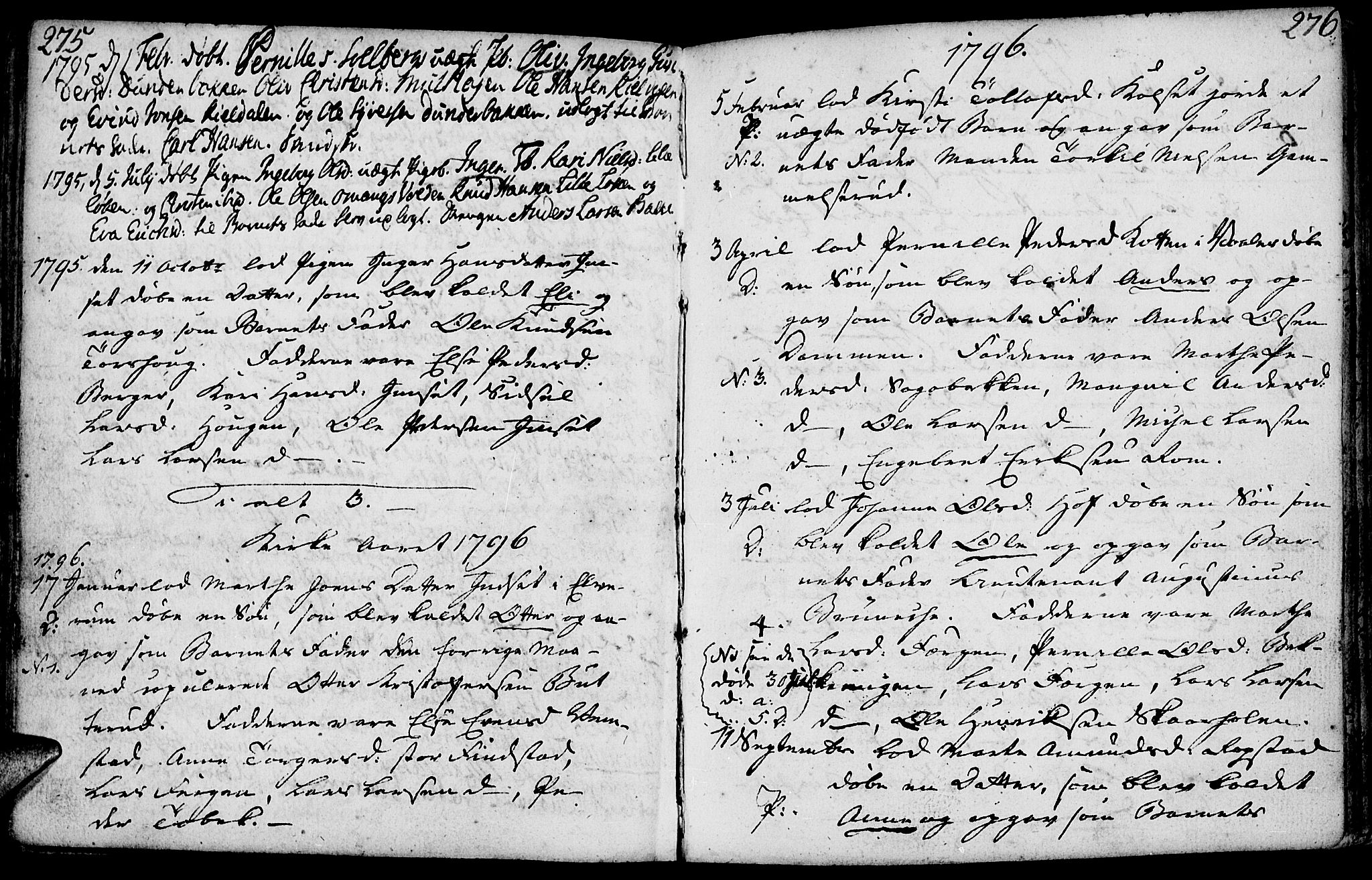 Løten prestekontor, AV/SAH-PREST-022/K/Ka/L0003: Ministerialbok nr. 3, 1773-1800, s. 275-276