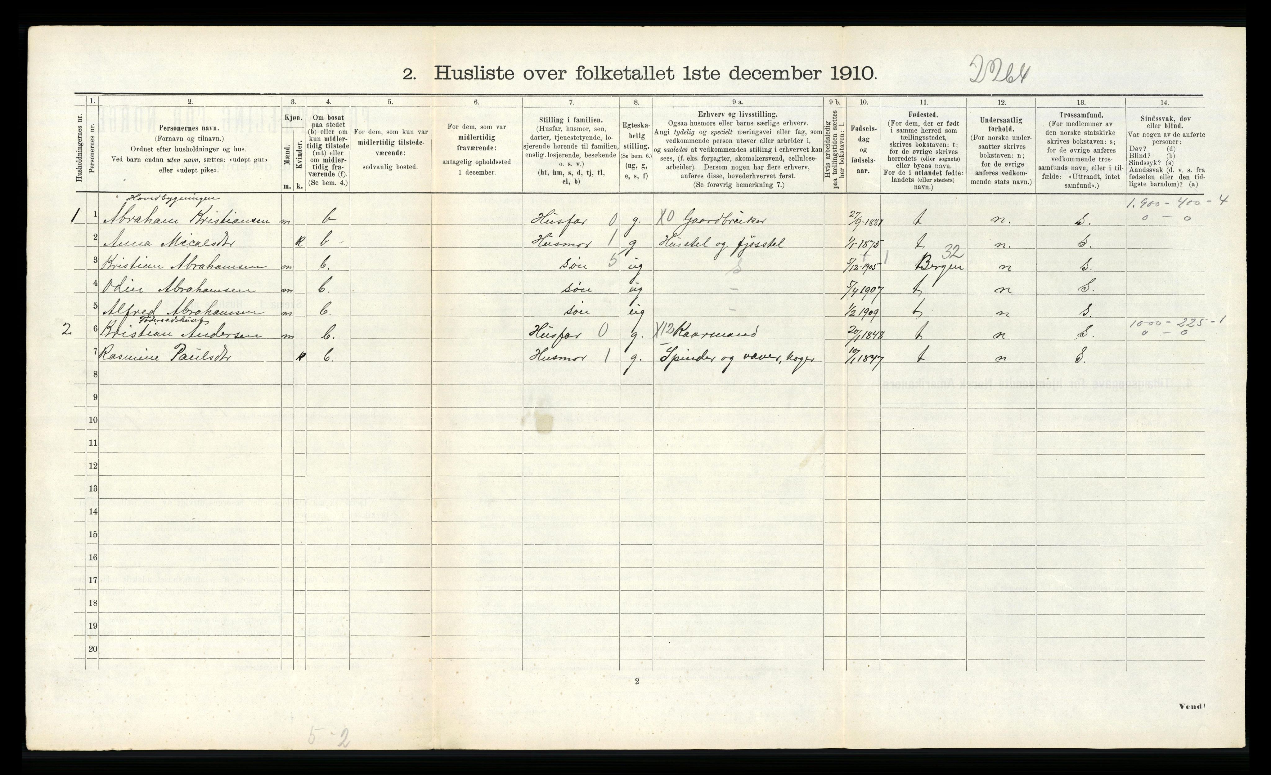 RA, Folketelling 1910 for 1429 Ytre Holmedal herred, 1910, s. 865