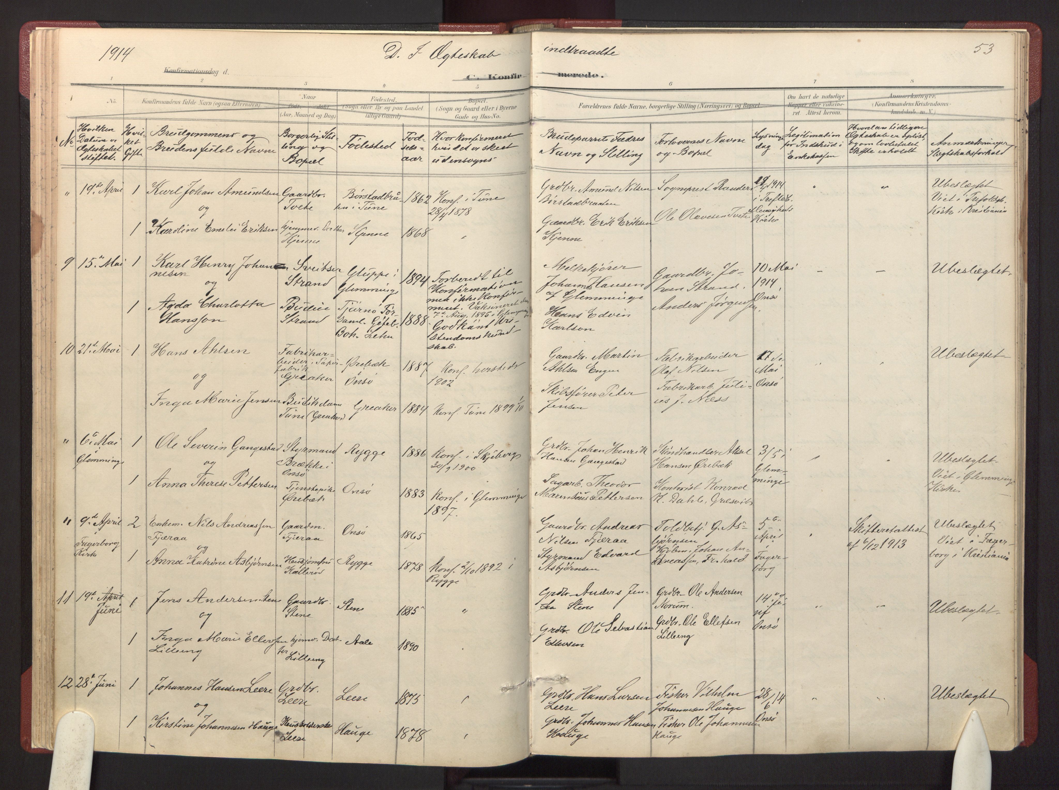 Onsøy prestekontor Kirkebøker, AV/SAO-A-10914/F/Fa/L0007: Ministerialbok nr. I 7, 1893-1925, s. 53