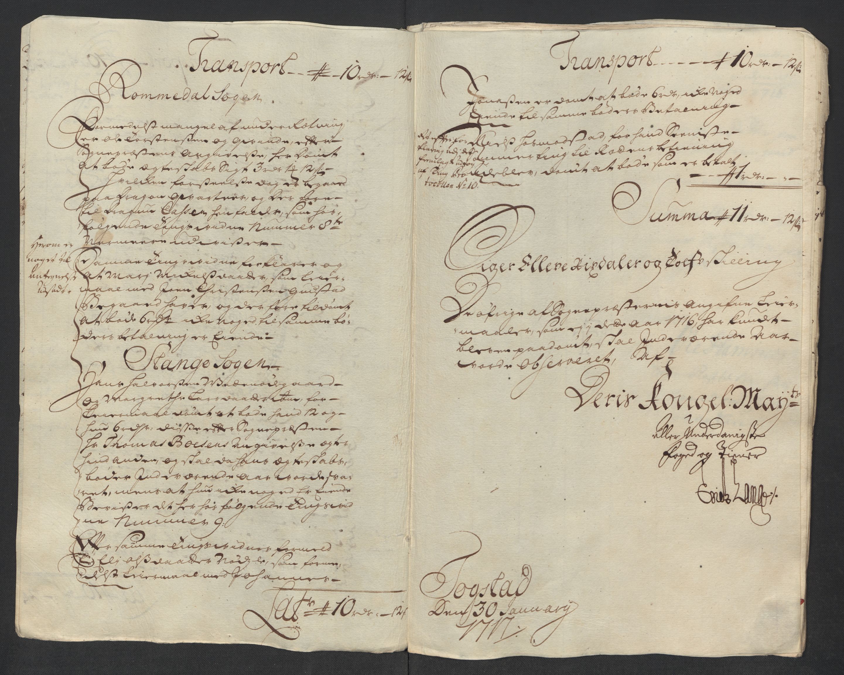 Rentekammeret inntil 1814, Reviderte regnskaper, Fogderegnskap, AV/RA-EA-4092/R16/L1055: Fogderegnskap Hedmark, 1716, s. 206