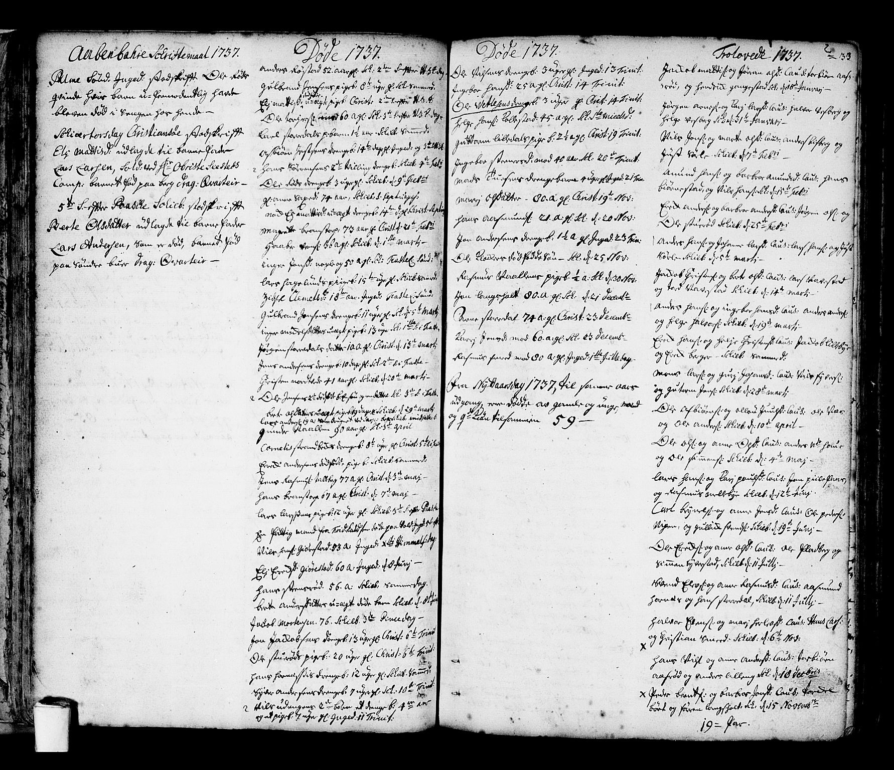 Skjeberg prestekontor Kirkebøker, SAO/A-10923/F/Fa/L0002: Ministerialbok nr. I 2, 1726-1791, s. 33