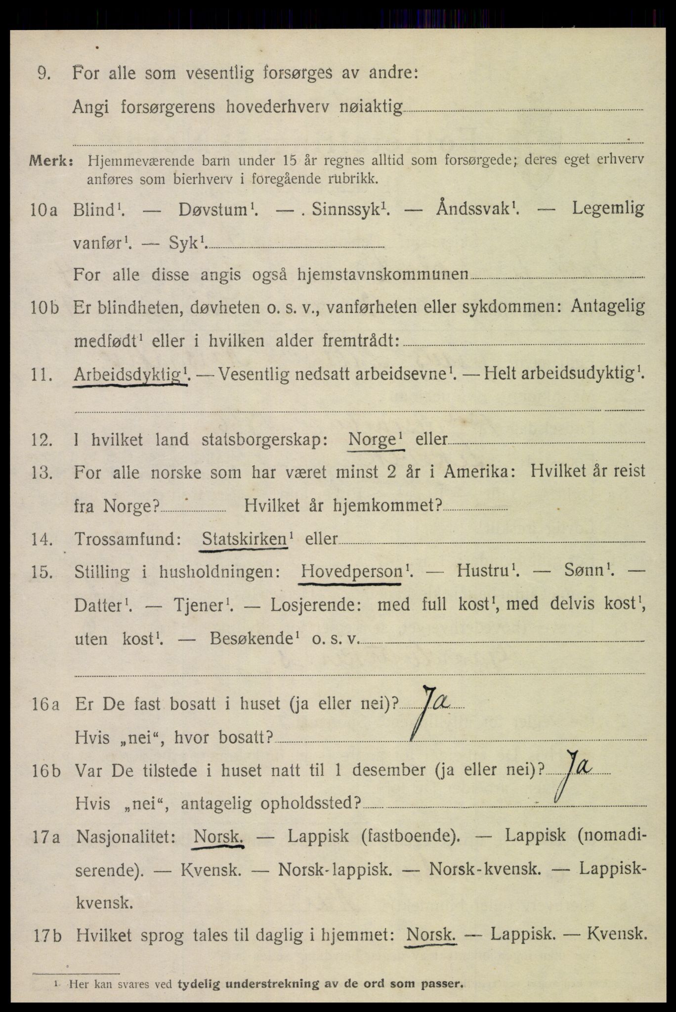 SAT, Folketelling 1920 for 1718 Leksvik herred, 1920, s. 3639
