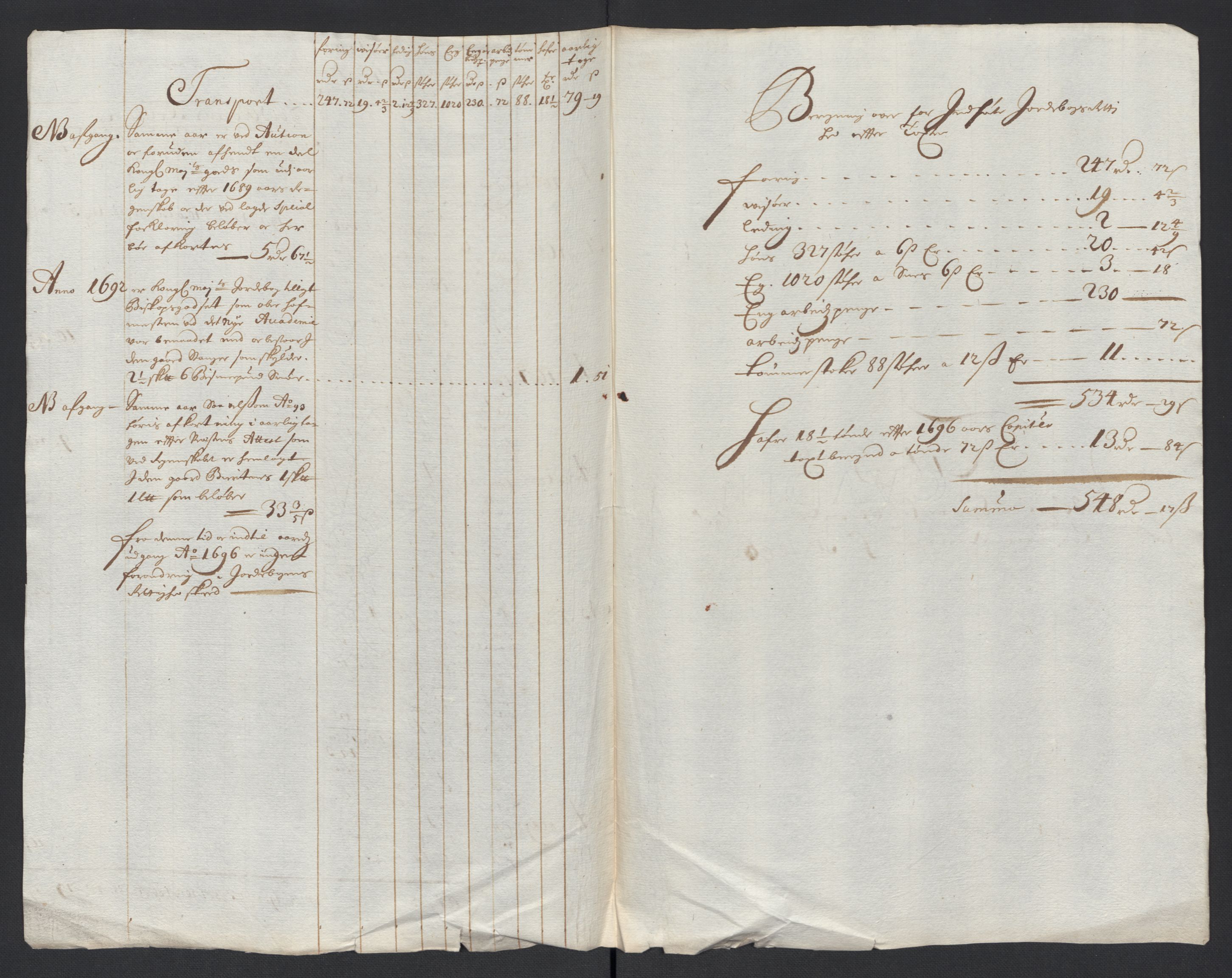 Rentekammeret inntil 1814, Reviderte regnskaper, Fogderegnskap, AV/RA-EA-4092/R12/L0708: Fogderegnskap Øvre Romerike, 1696, s. 21