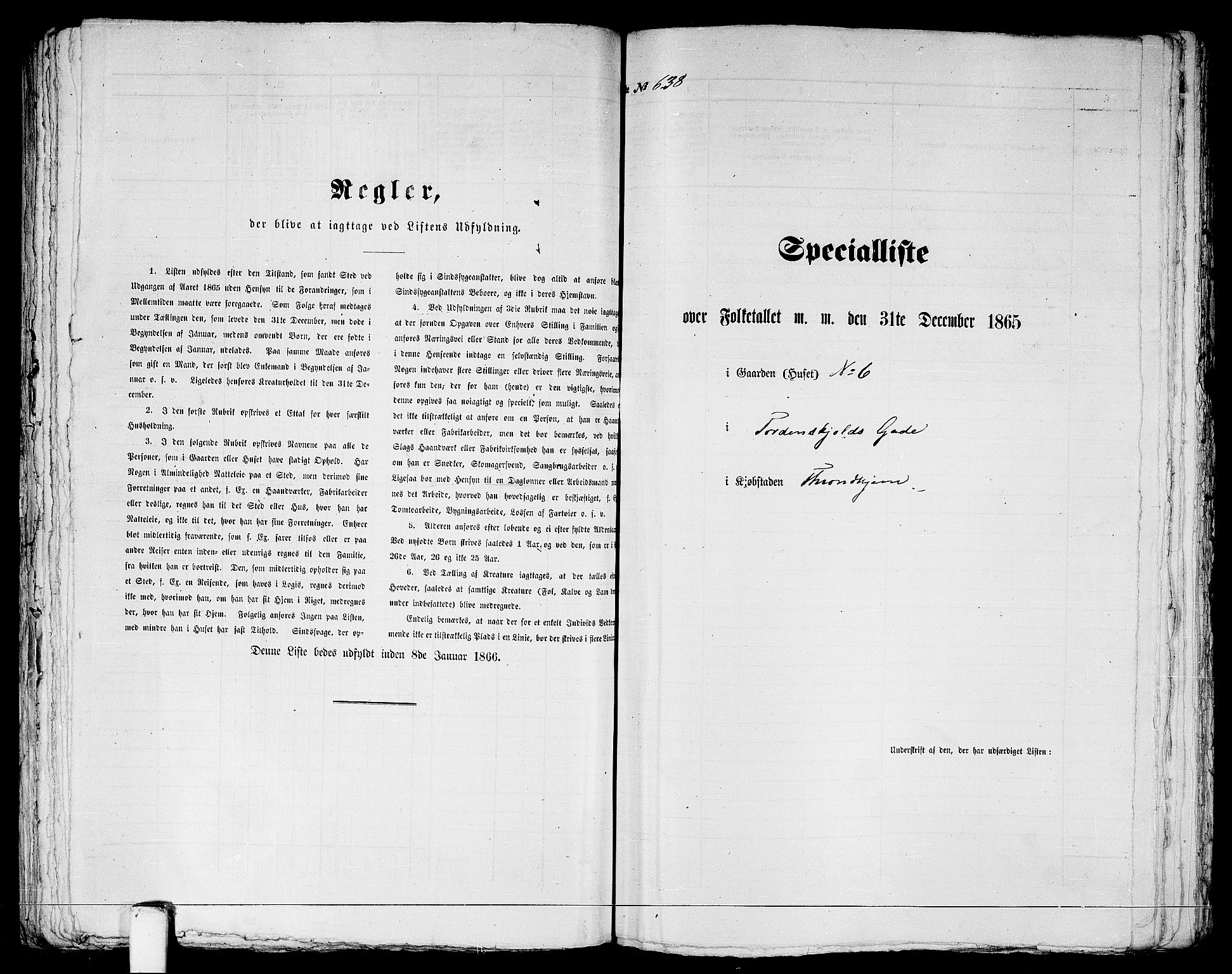 RA, Folketelling 1865 for 1601 Trondheim kjøpstad, 1865, s. 1325