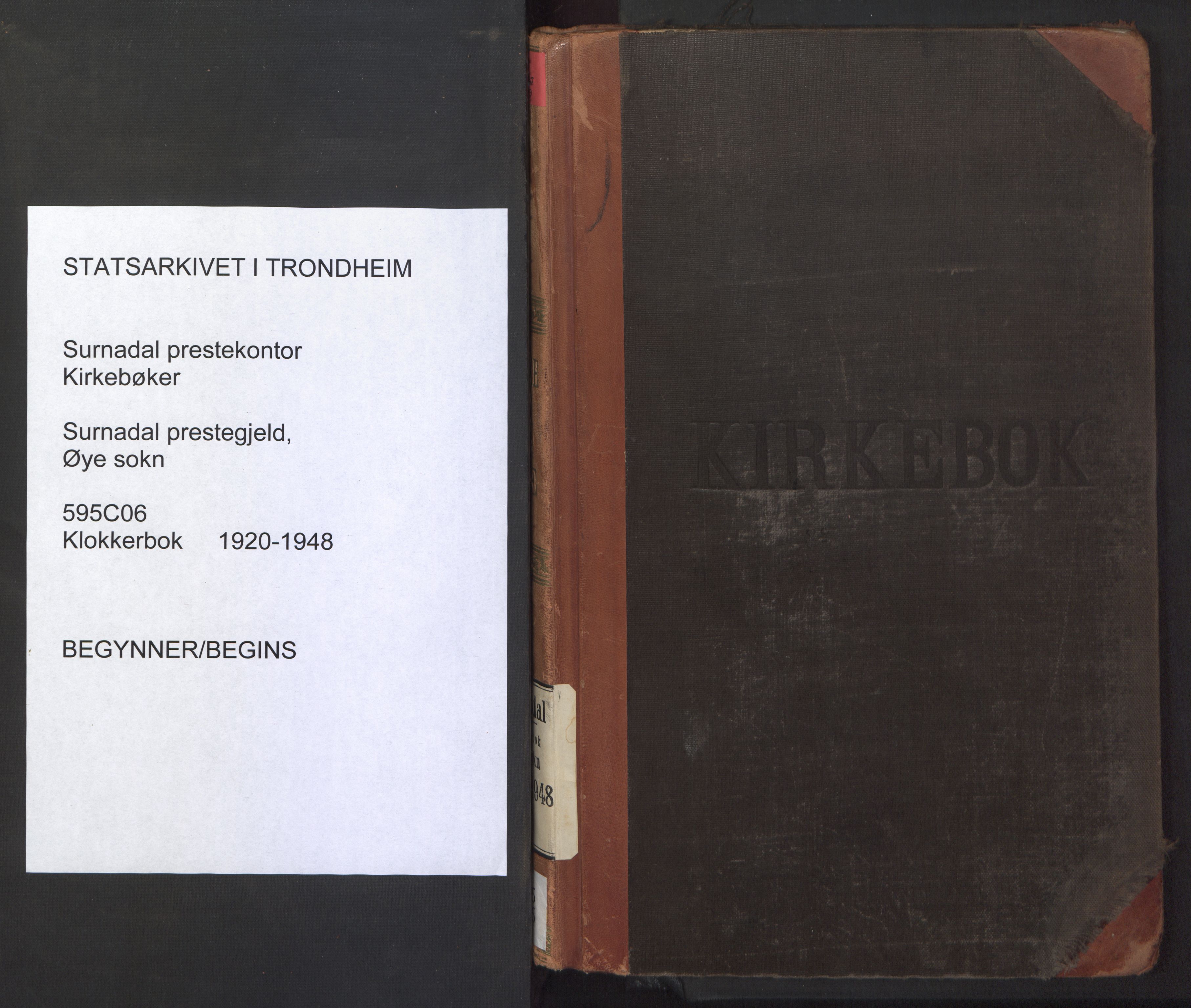 Ministerialprotokoller, klokkerbøker og fødselsregistre - Møre og Romsdal, AV/SAT-A-1454/595/L1054: Klokkerbok nr. 595C06, 1920-1948