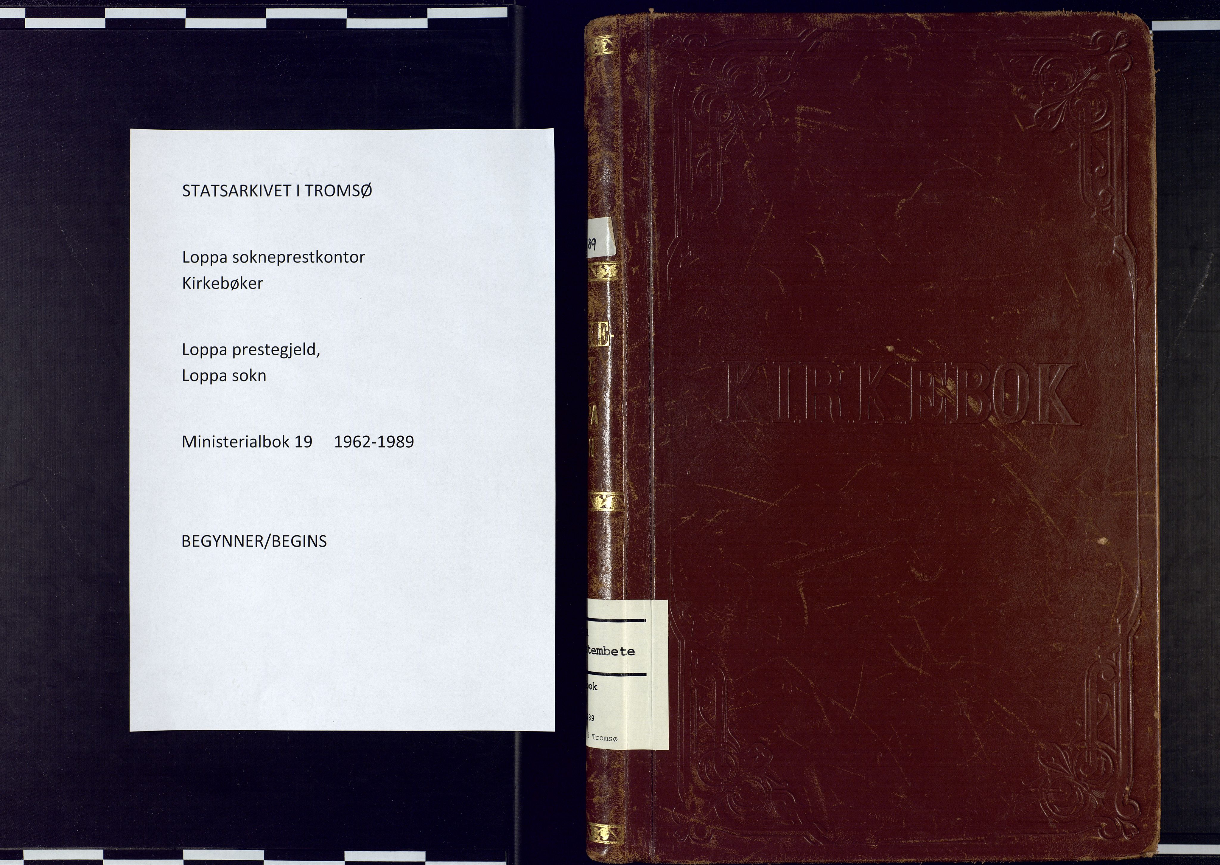 Loppa sokneprestkontor, SATØ/S-1339/H/Ha/L0019kirke: Ministerialbok nr. 19, 1962-1989