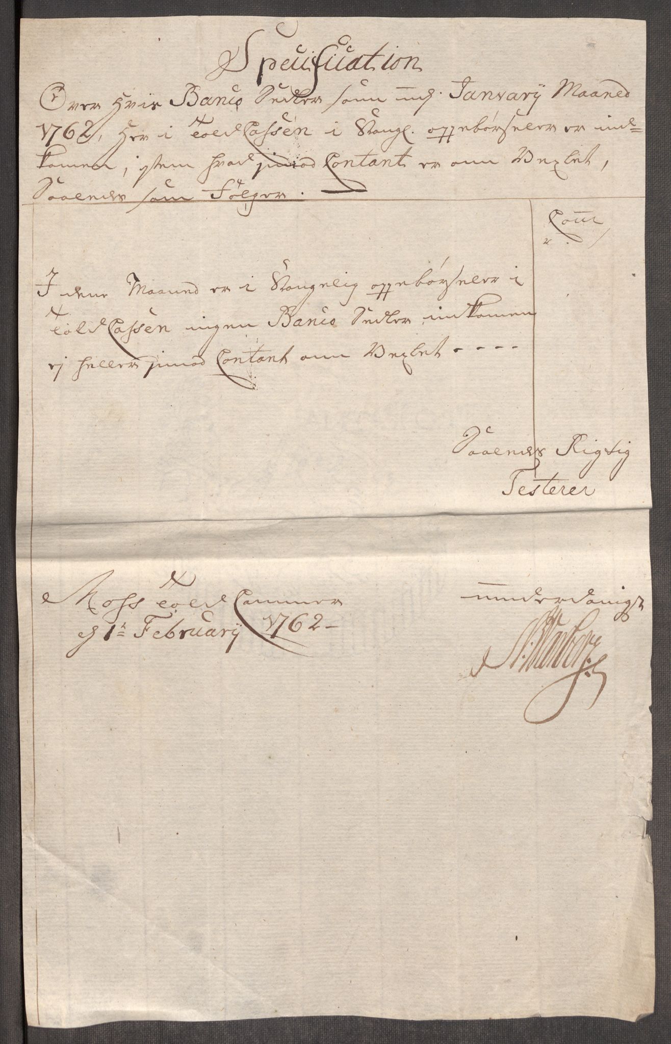 Rentekammeret inntil 1814, Realistisk ordnet avdeling, AV/RA-EA-4070/Oe/L0007: [Ø1]: Priskuranter, 1761-1763, s. 322