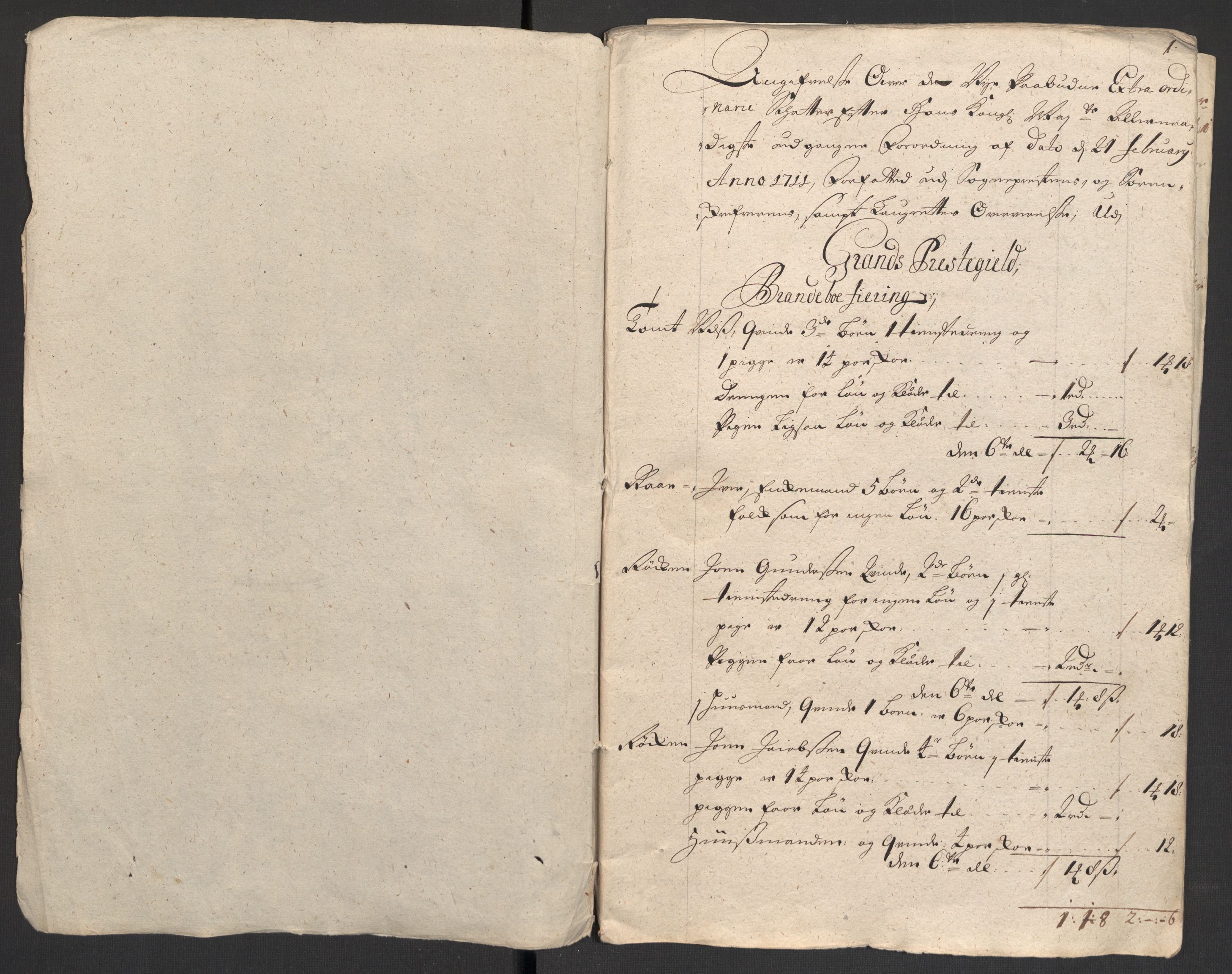 Rentekammeret inntil 1814, Reviderte regnskaper, Fogderegnskap, AV/RA-EA-4092/R18/L1308: Fogderegnskap Hadeland, Toten og Valdres, 1711, s. 293