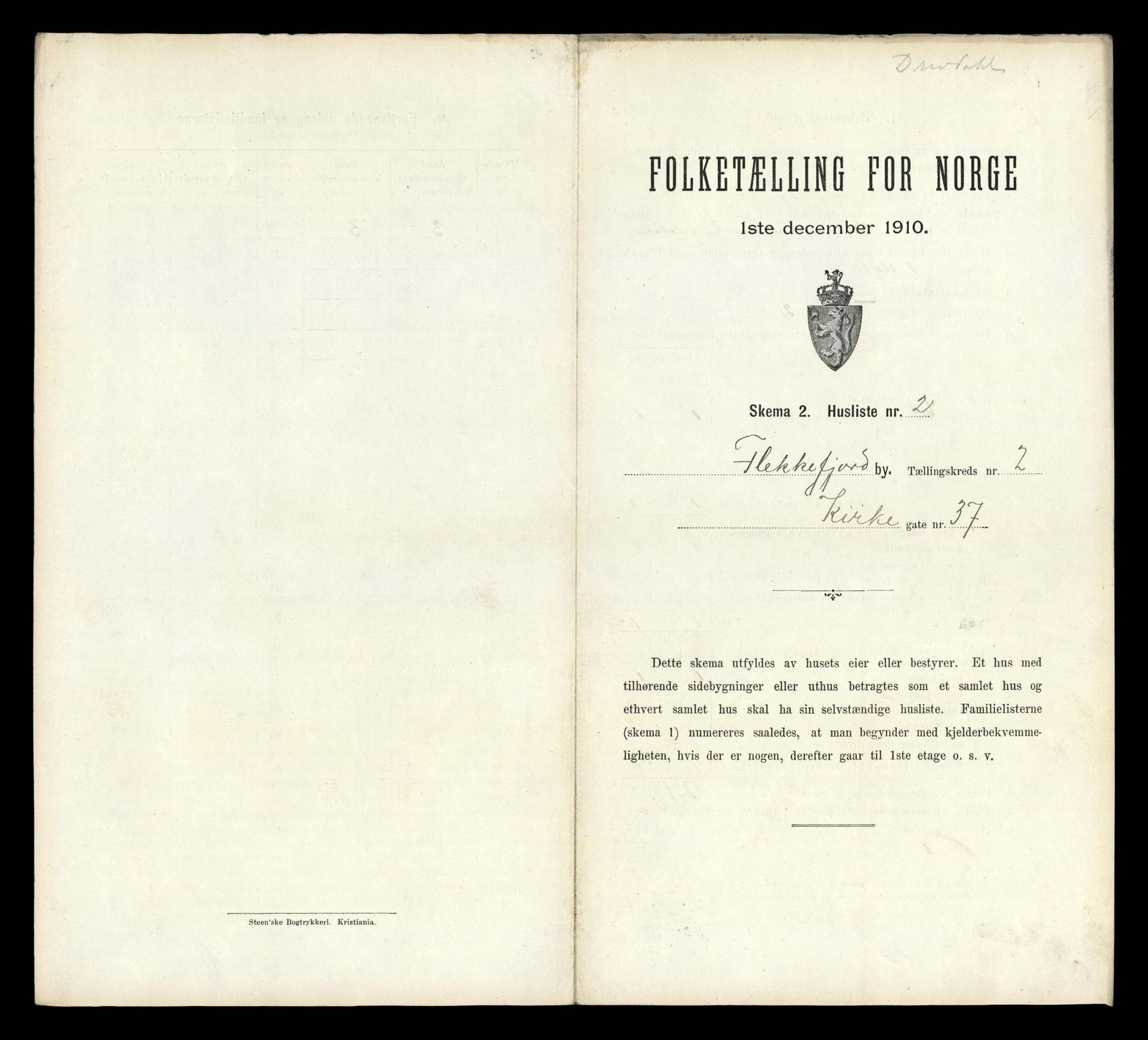 RA, Folketelling 1910 for 1004 Flekkefjord kjøpstad, 1910, s. 206