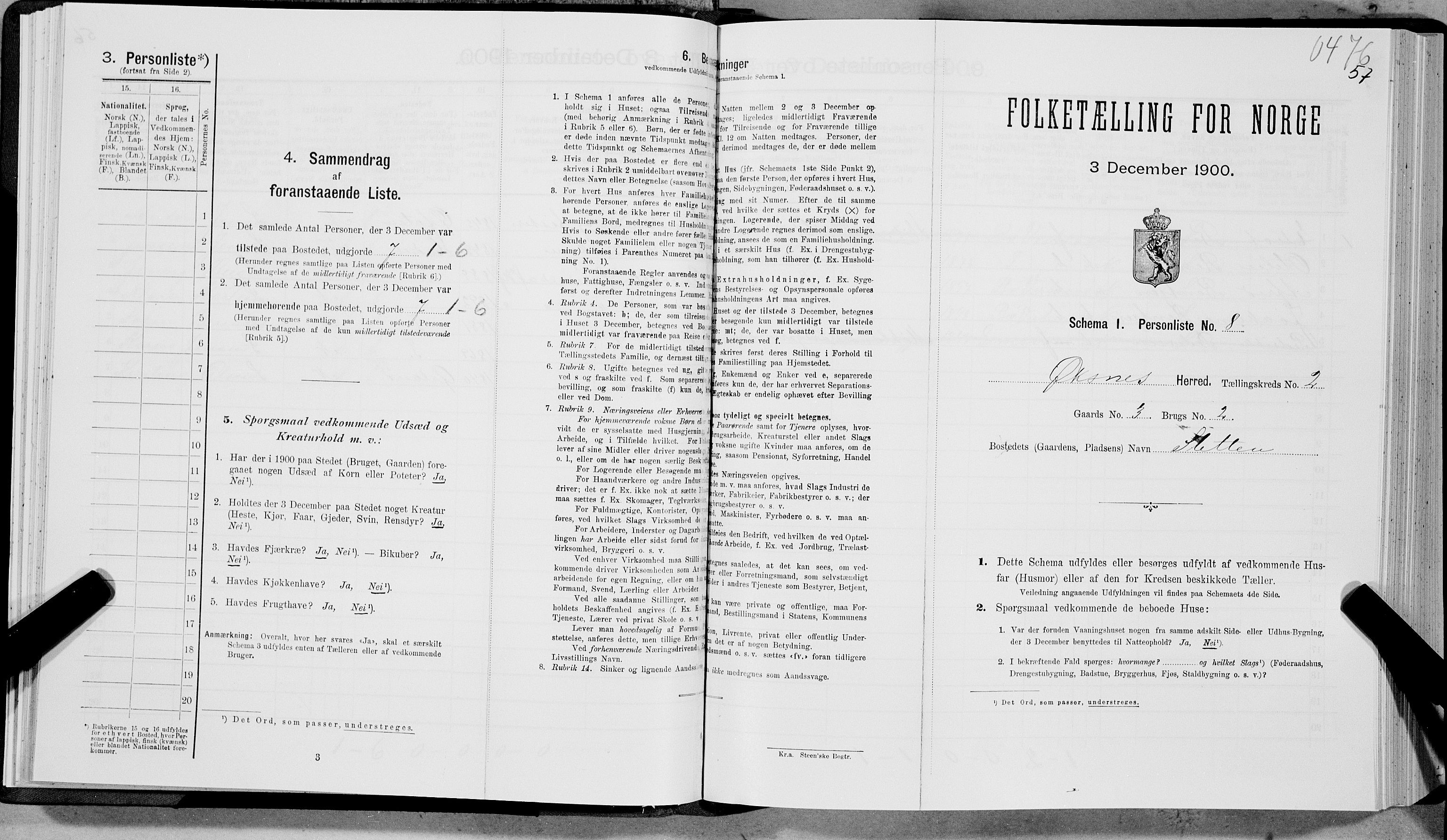 SAT, Folketelling 1900 for 1868 Øksnes herred, 1900, s. 79