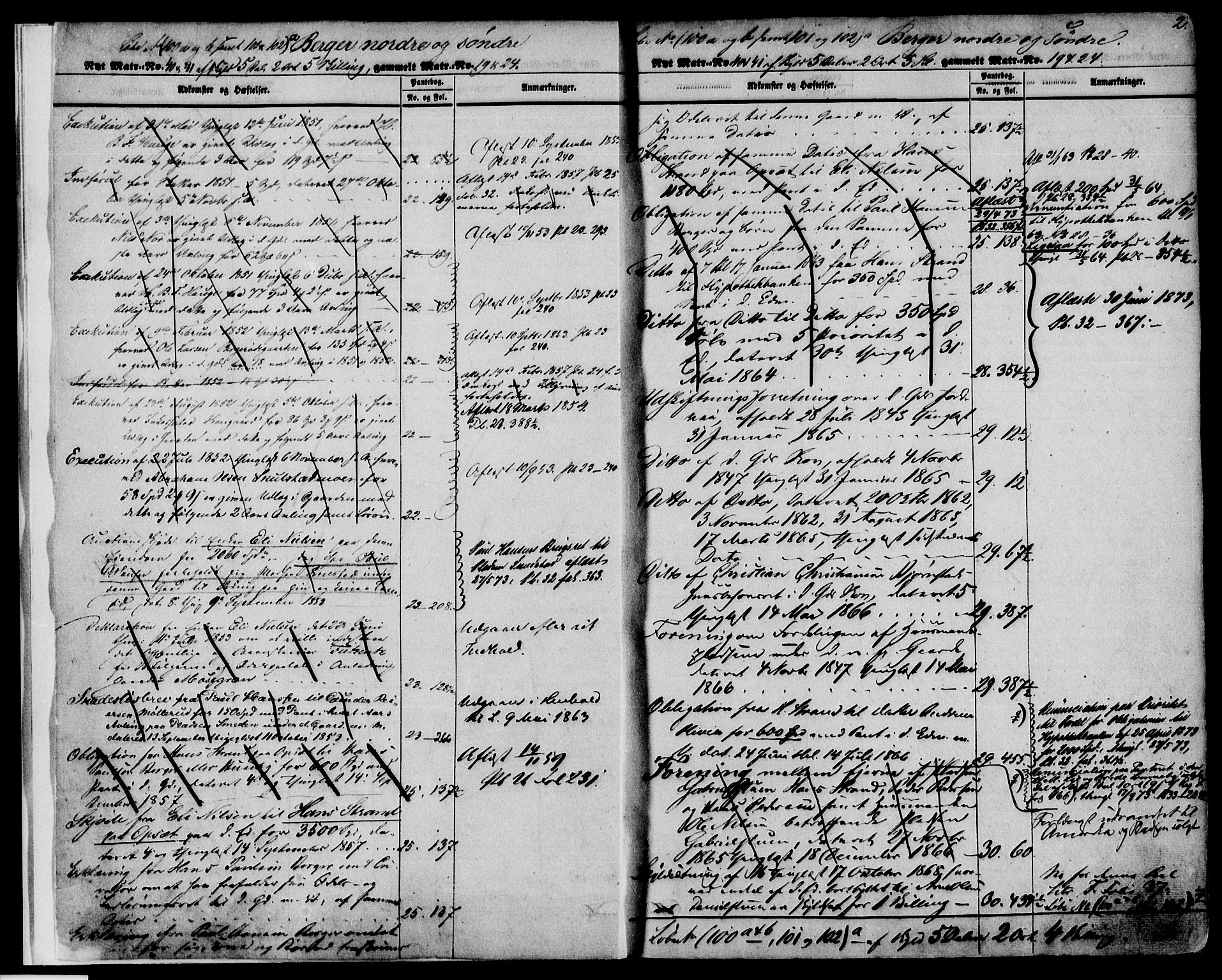 Solør tingrett, SAH/TING-008/H/Ha/Hac/L0003: Panteregister nr. B, 1800-1900, s. 2