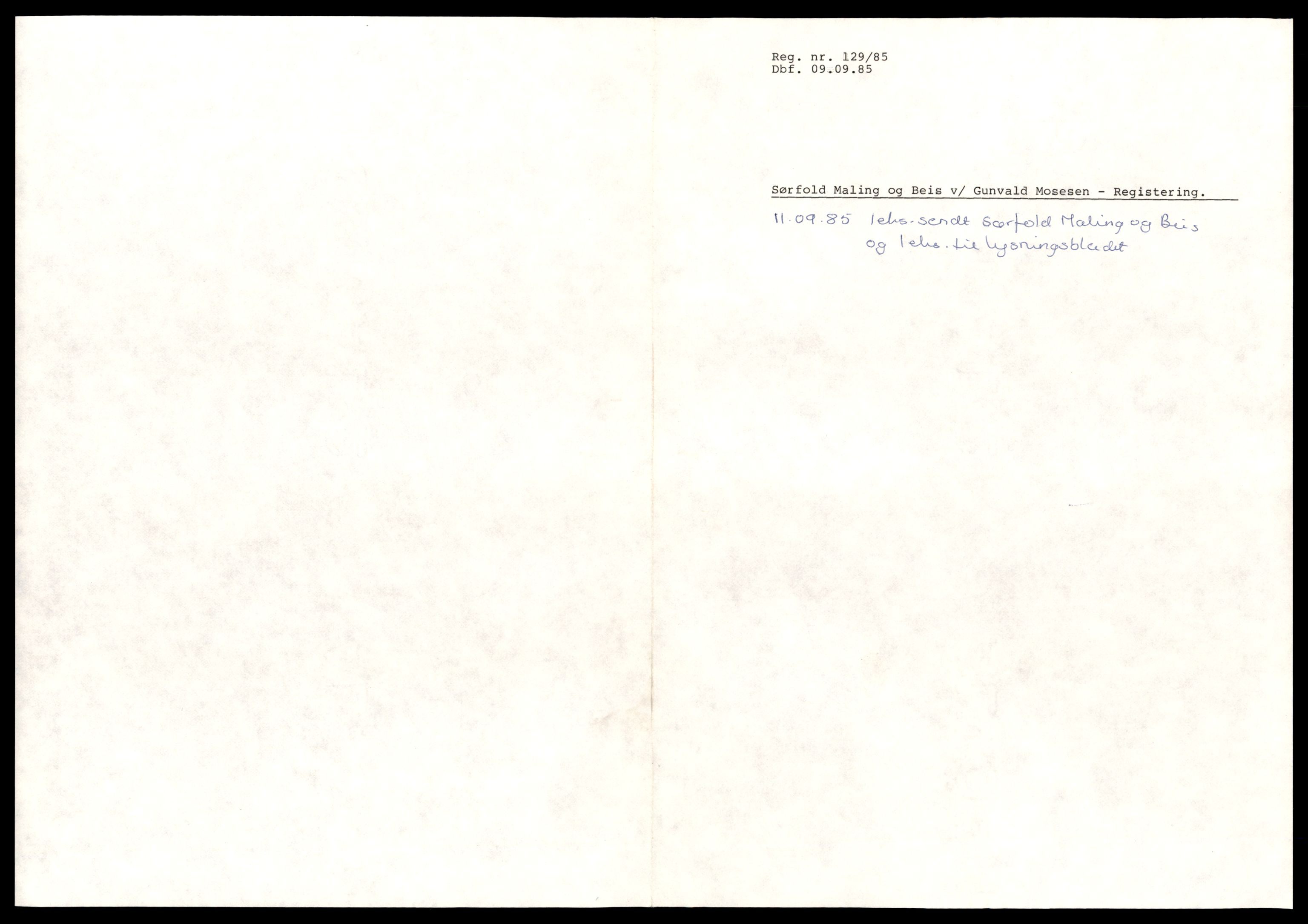 Salten sorenskriveri, SAT/A-4578/4/J/Jd/Jda/L0030: Bilag. Enkeltmannsforetak, personlig firma og andelslag S - T, 1954-1991, s. 1