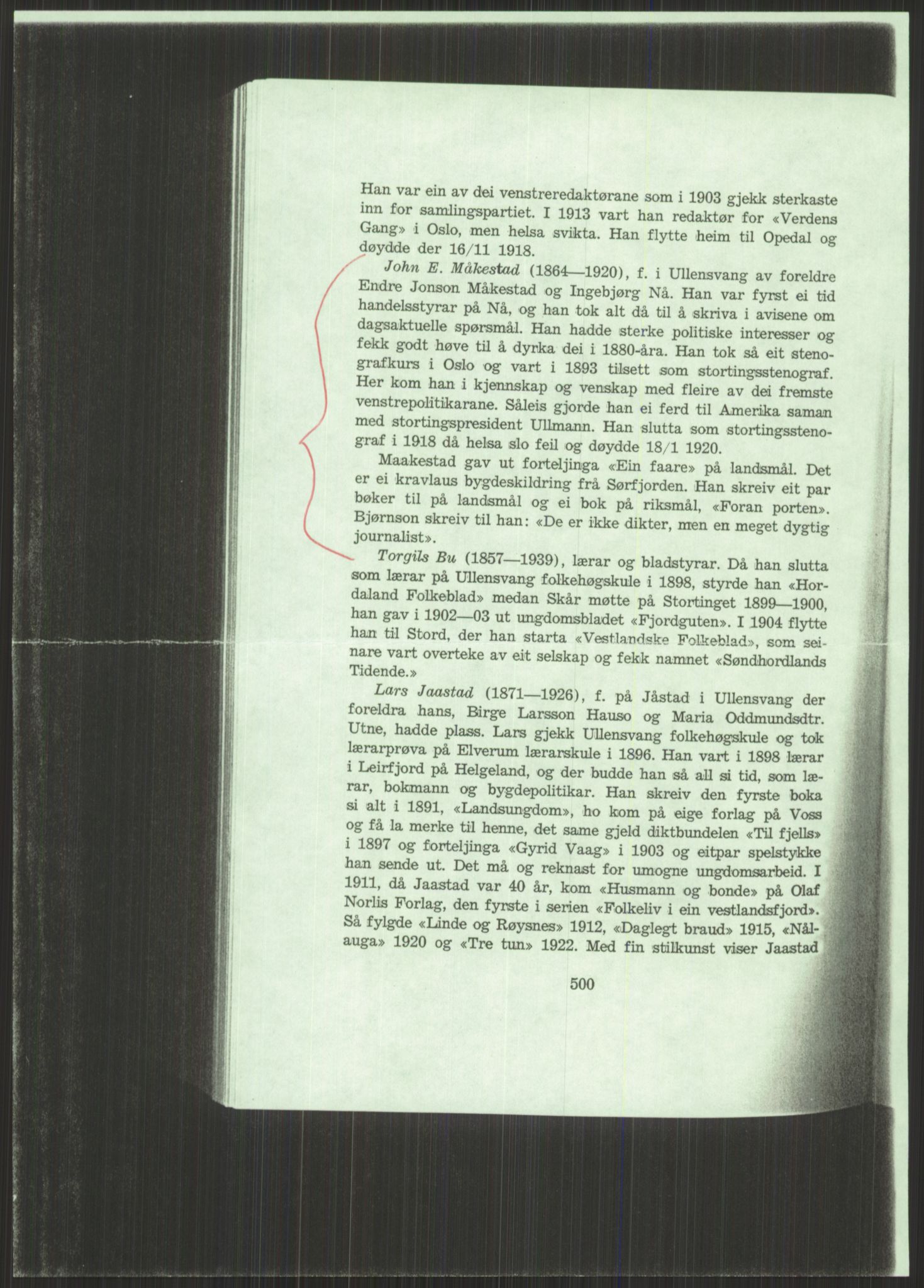 Samlinger til kildeutgivelse, Amerikabrevene, AV/RA-EA-4057/F/L0031: Innlån fra Hordaland: Hereid - Måkestad, 1838-1914, s. 519