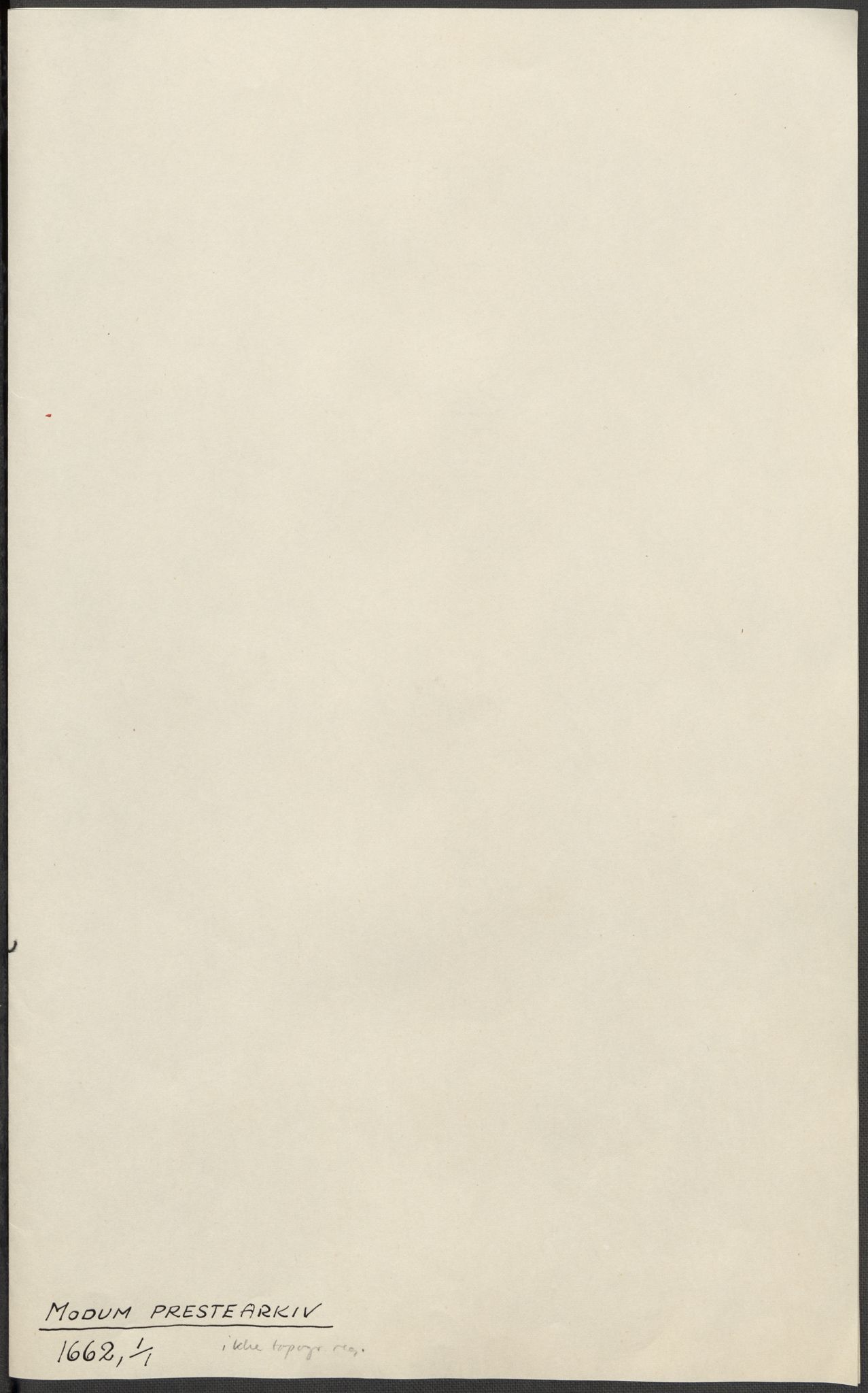 Riksarkivets diplomsamling, AV/RA-EA-5965/F15/L0016: Prestearkiv - Buskerud, 1662-1781, s. 4