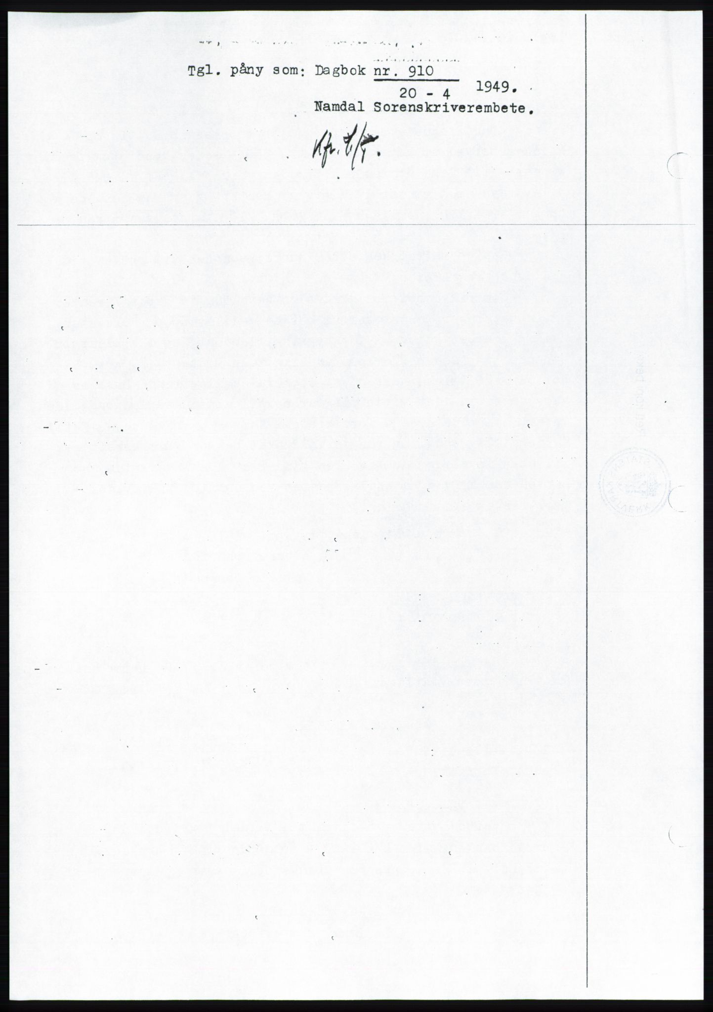 Namdal sorenskriveri, SAT/A-4133/1/2/2C: Pantebok nr. -, 1916-1921, Tingl.dato: 31.05.1921