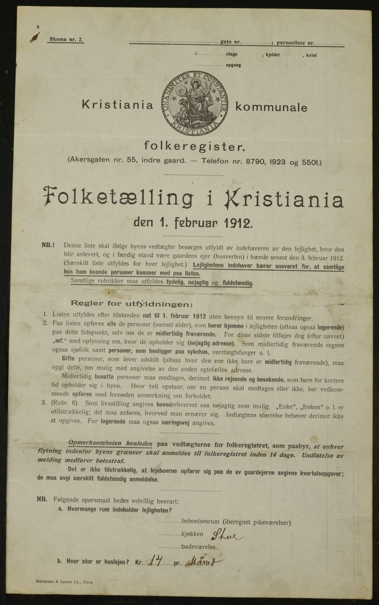 OBA, Kommunal folketelling 1.2.1912 for Kristiania, 1912, s. 83980