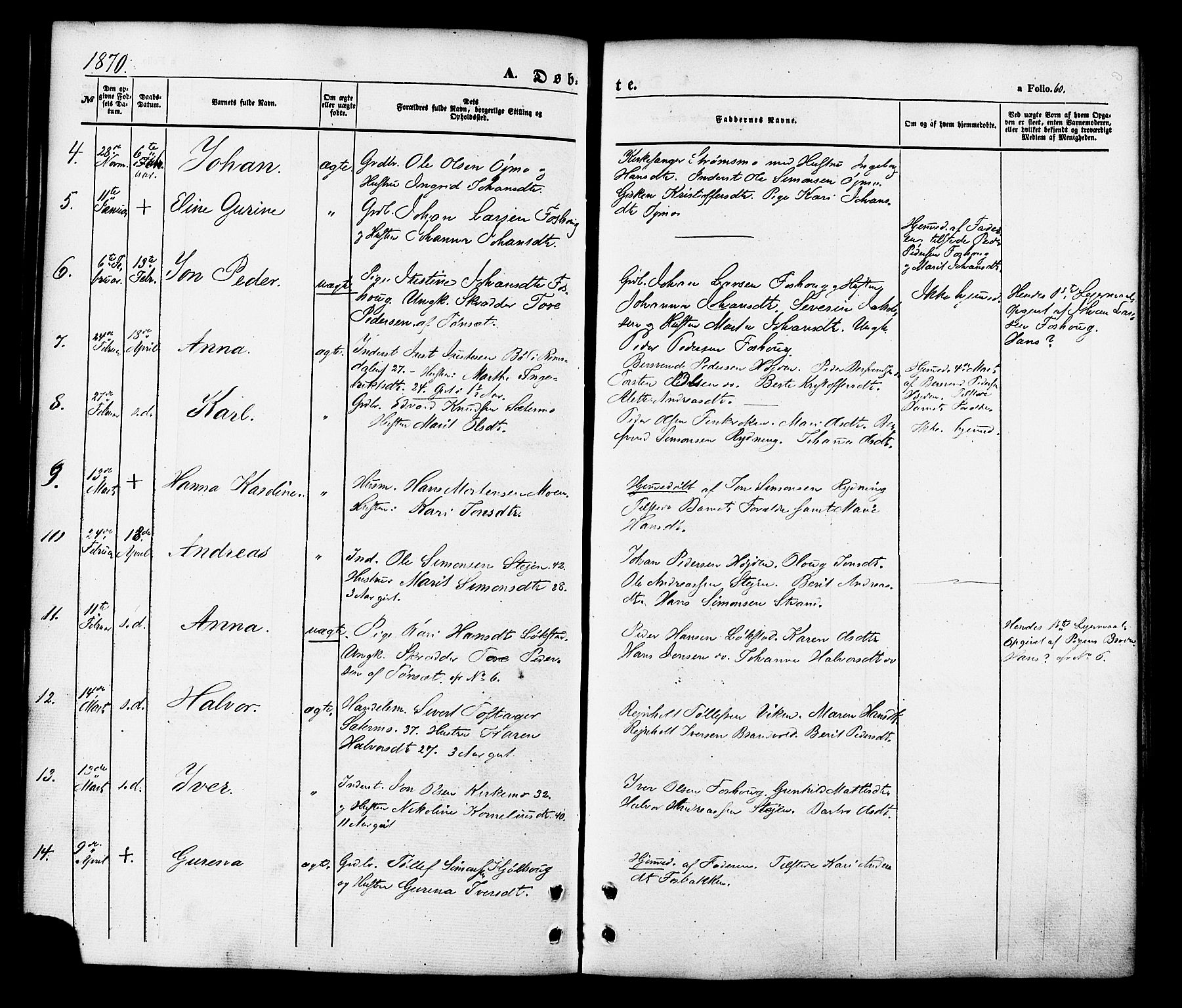 Målselv sokneprestembete, AV/SATØ-S-1311/G/Ga/Gaa/L0008kirke: Ministerialbok nr. 8, 1851-1877, s. 60