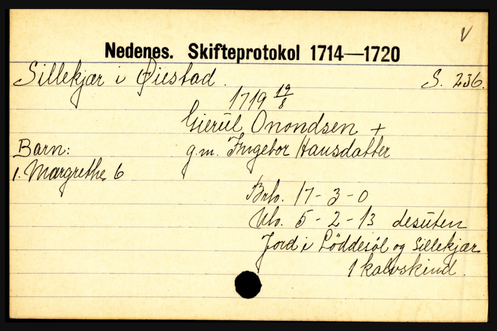 Nedenes sorenskriveri før 1824, AV/SAK-1221-0007/H, s. 26239
