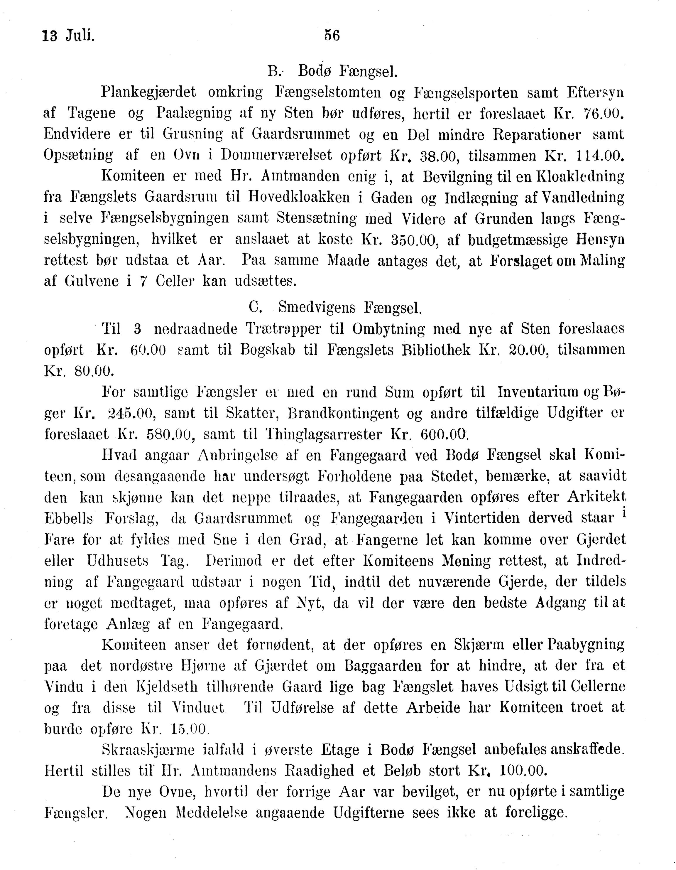 Nordland Fylkeskommune. Fylkestinget, AIN/NFK-17/176/A/Ac/L0015: Fylkestingsforhandlinger 1886-1890, 1886-1890