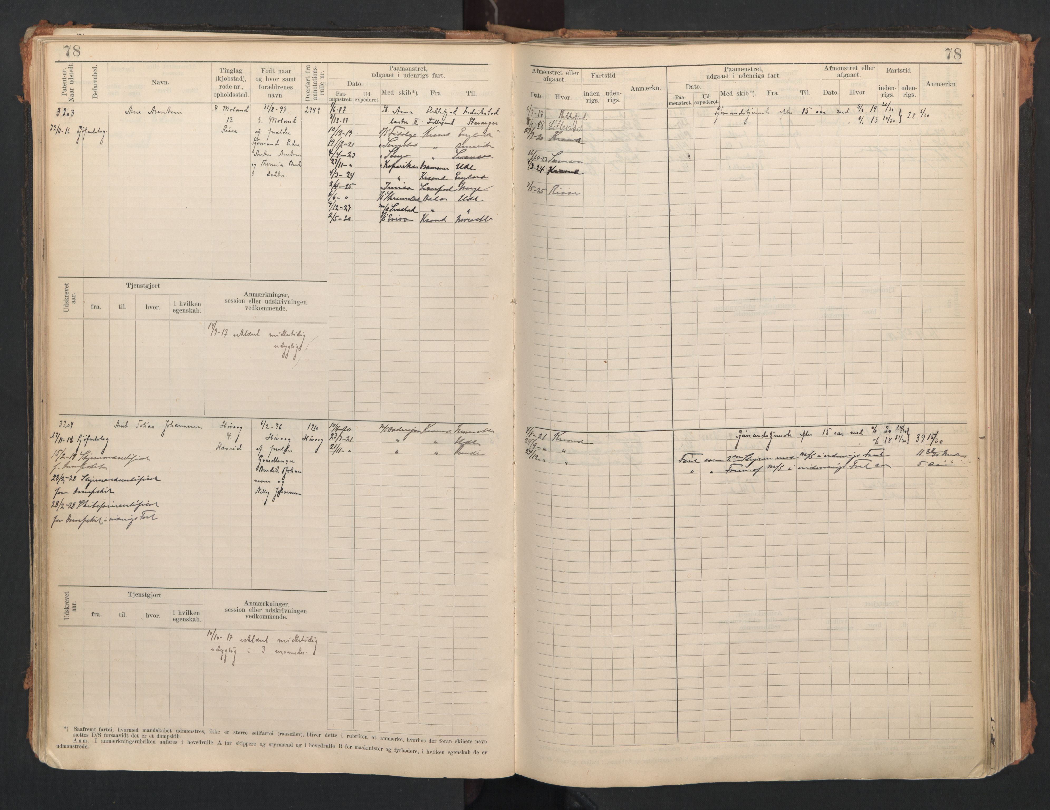 Lillesand mønstringskrets, AV/SAK-2031-0014/F/Fb/L0006: Hovedrulle A nr 3049-3634, W-15, 1913-1946, s. 83