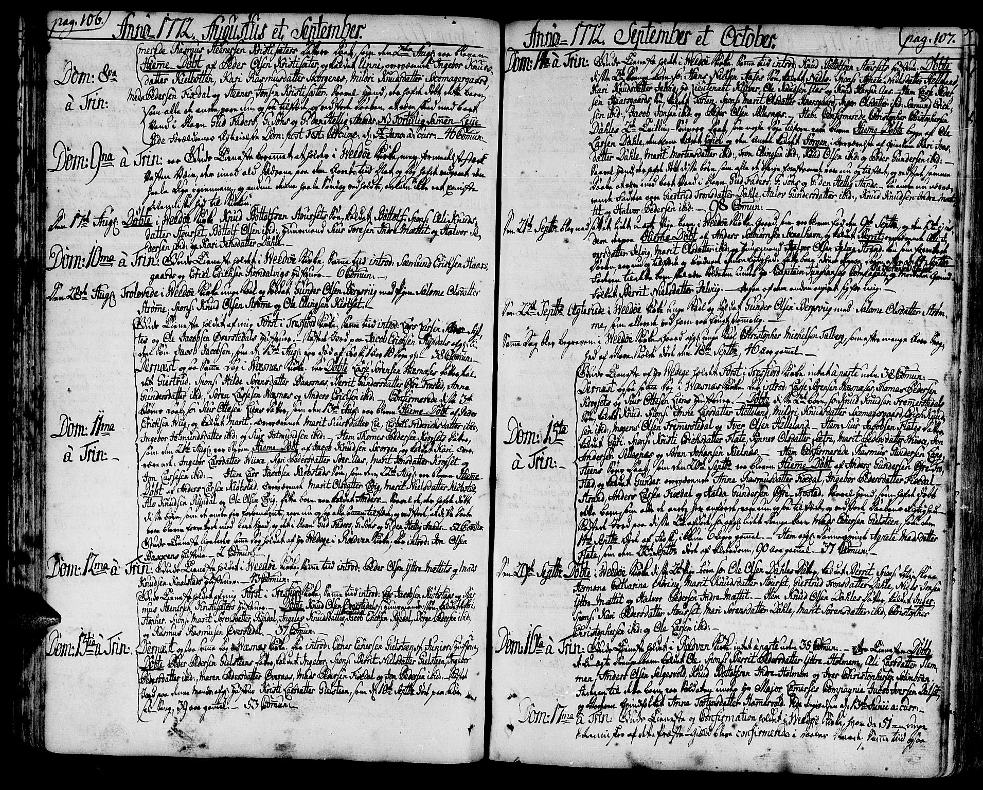 Ministerialprotokoller, klokkerbøker og fødselsregistre - Møre og Romsdal, AV/SAT-A-1454/547/L0600: Ministerialbok nr. 547A02, 1765-1799, s. 106-107