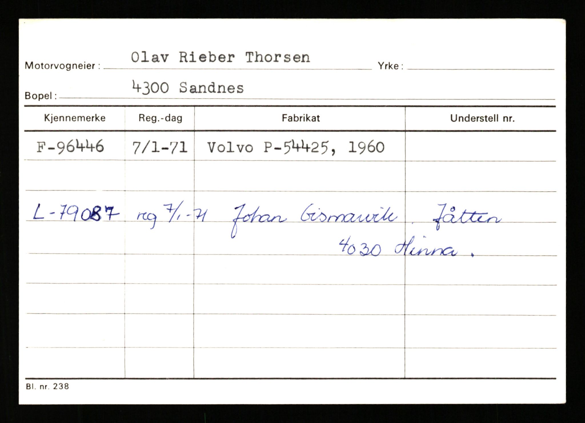 Stavanger trafikkstasjon, AV/SAST-A-101942/0/G/L0008: Registreringsnummer: 67519 - 84533, 1930-1971, s. 2203