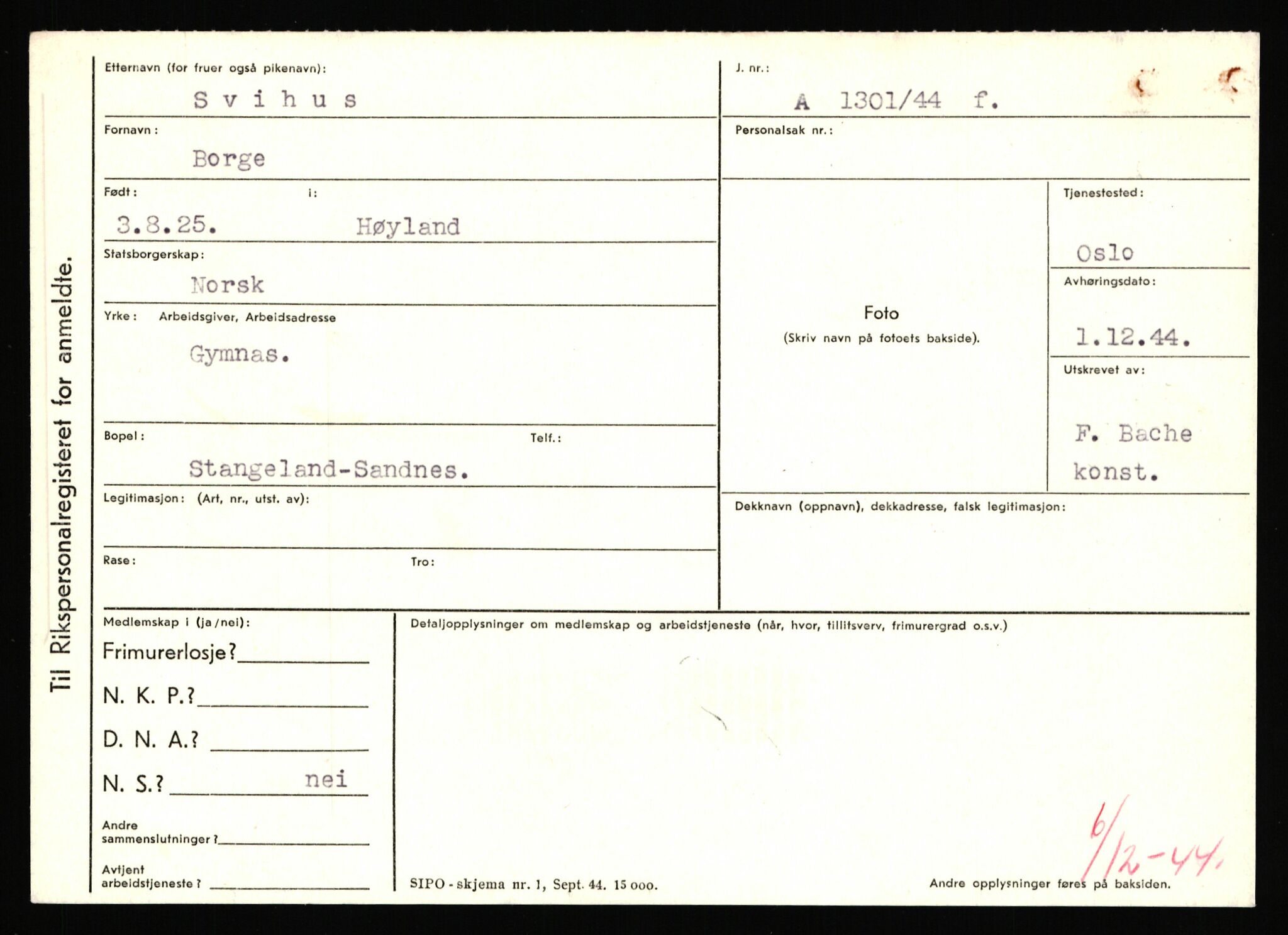 Statspolitiet - Hovedkontoret / Osloavdelingen, AV/RA-S-1329/C/Ca/L0015: Svea - Tøsse, 1943-1945, s. 581
