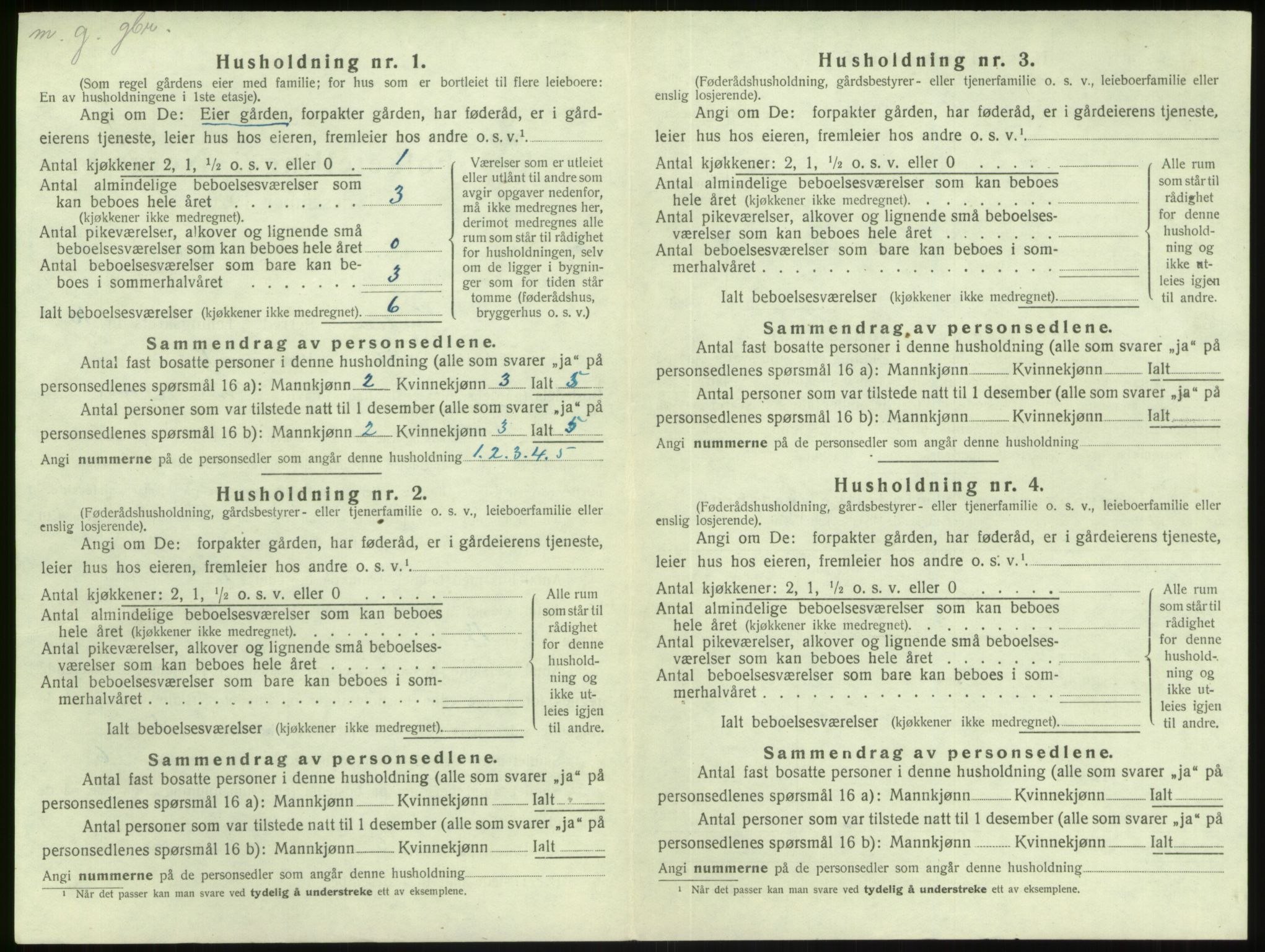 SAB, Folketelling 1920 for 1411 Gulen herred, 1920, s. 630