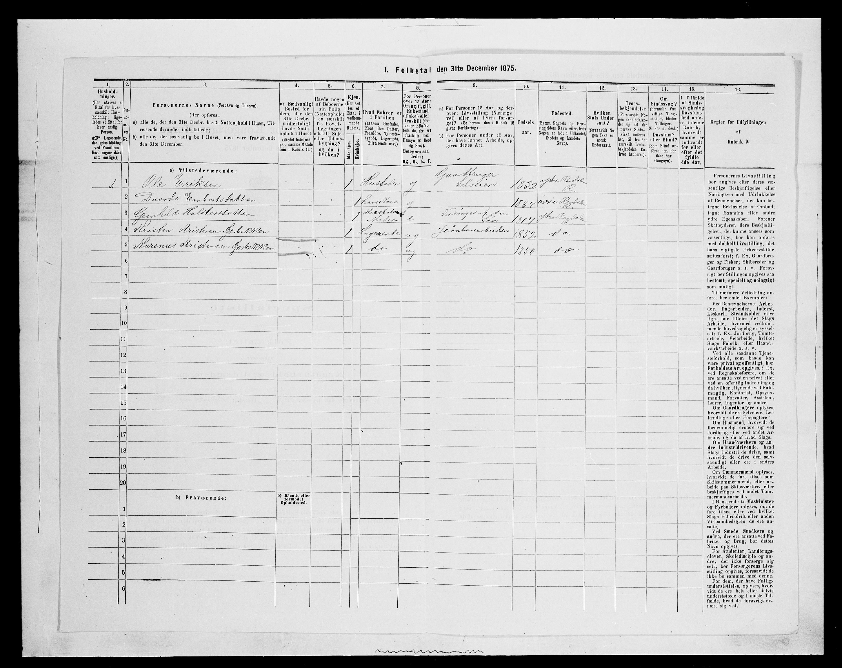 SAH, Folketelling 1875 for 0432P Rendalen prestegjeld, 1875, s. 336